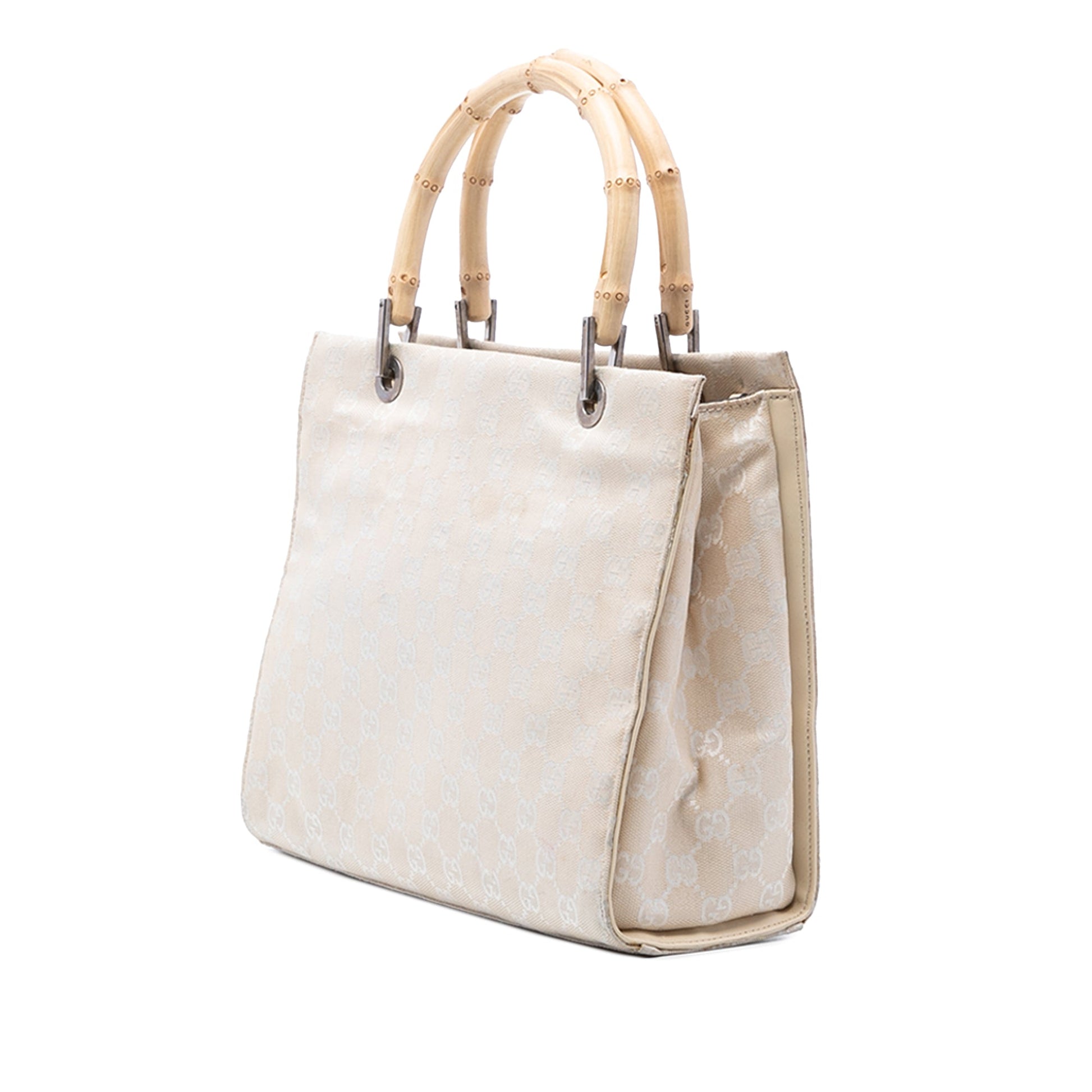 Gucci GG Canvas Bamboo Satchel