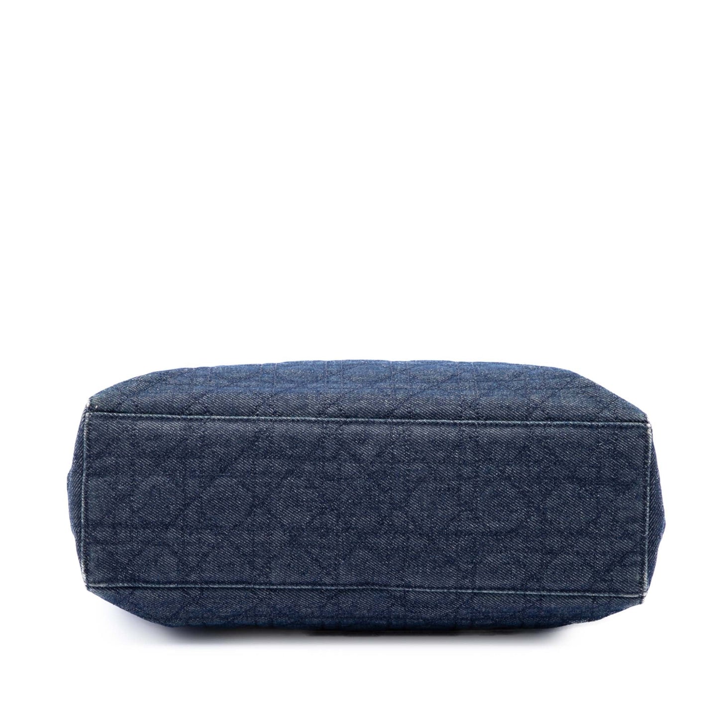 Dior Large Denim Cannage Lady Dior