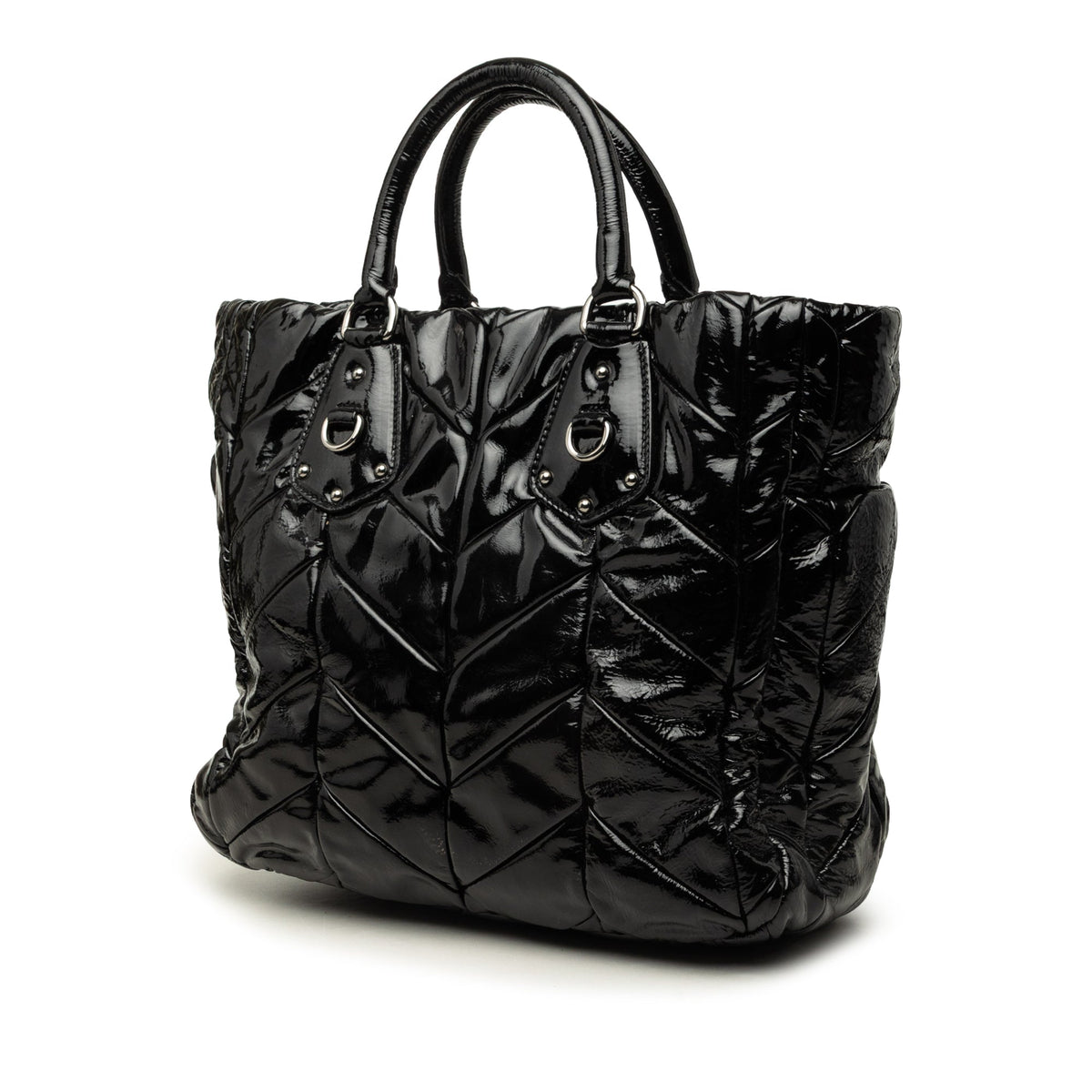 Prada Impuntu Vernice Convertible Tote