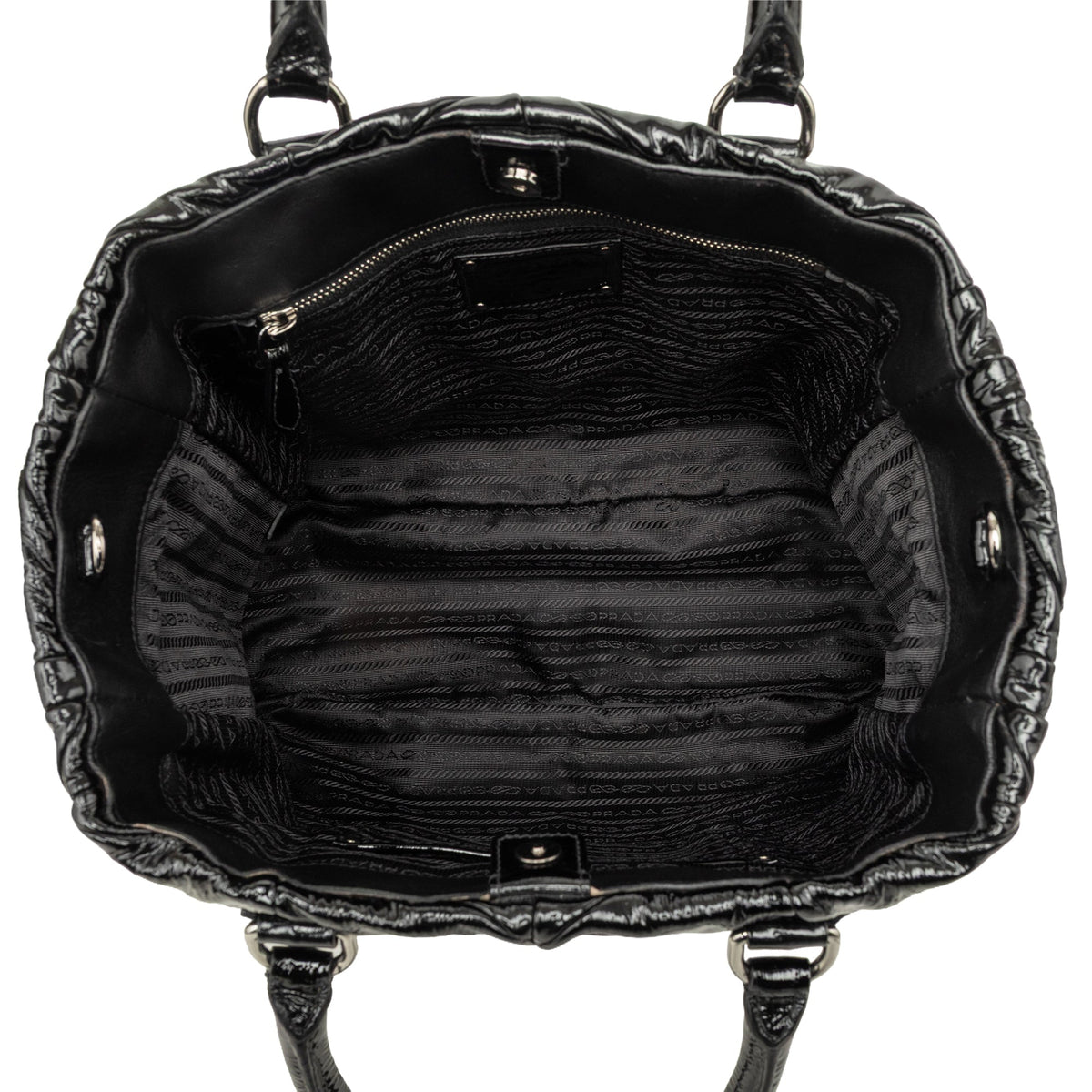 Prada Impuntu Vernice Convertible Tote
