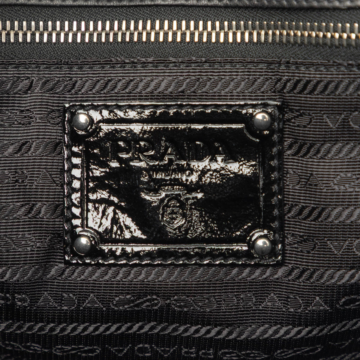 Prada Impuntu Vernice Convertible Tote