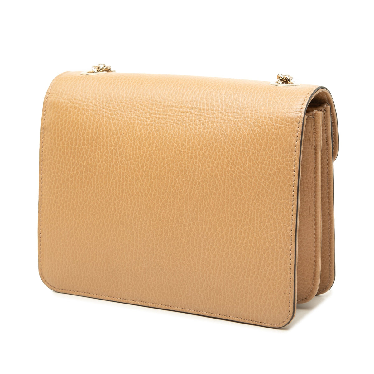 Gucci Small Dollar Calfskin Interlocking G Crossbody — Brown