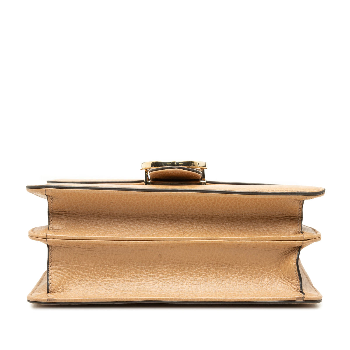 Gucci Small Dollar Calfskin Interlocking G Crossbody — Brown
