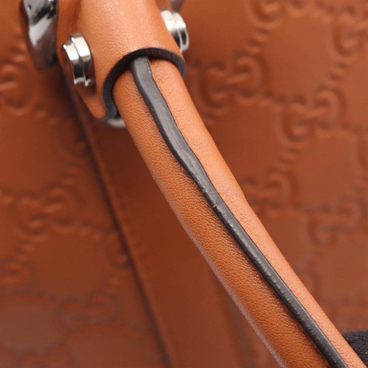 Gucci Medium Guccissima GG Charm Dome Satchel — Brown