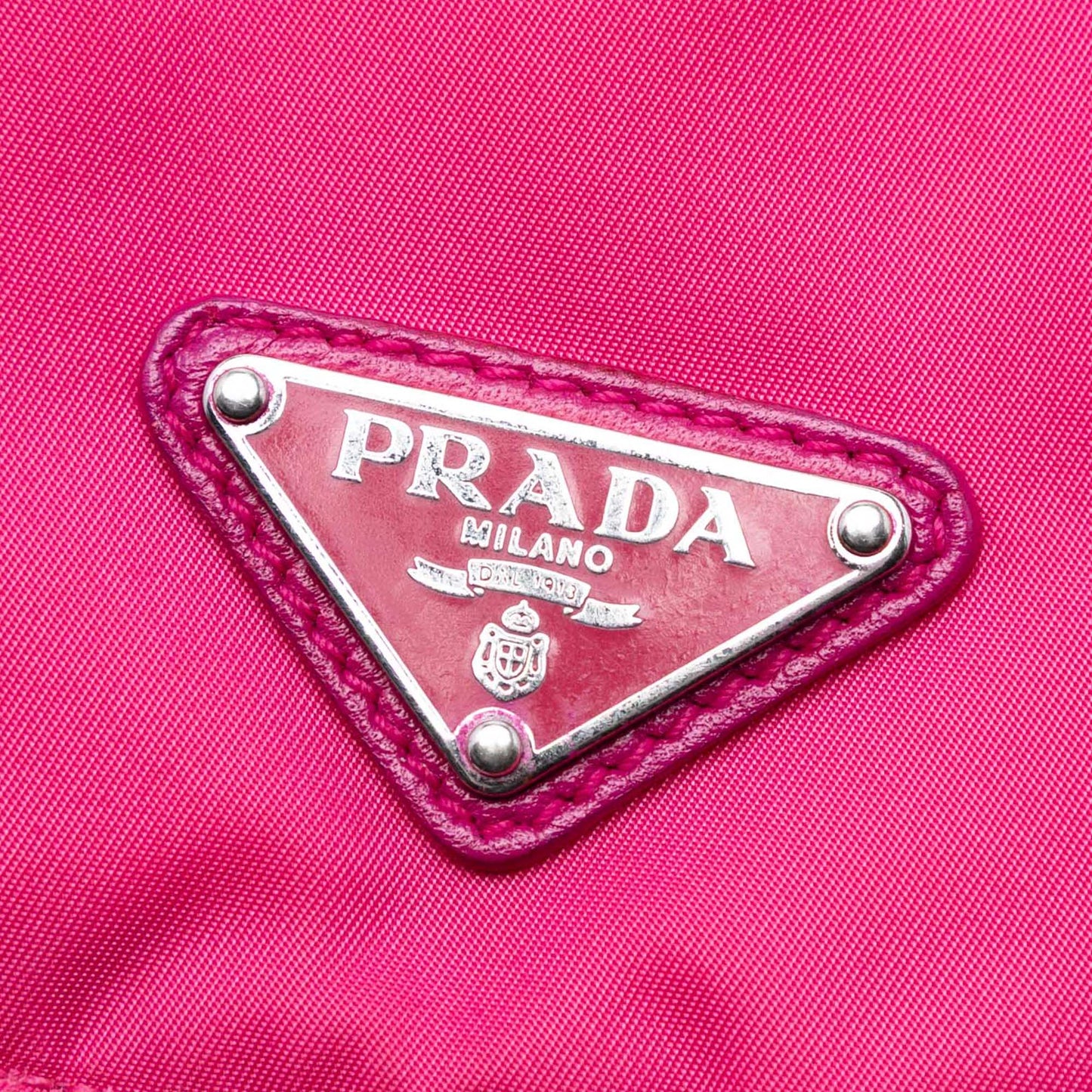 Prada Tessuto Zip Double Buckle Messenger Bag
