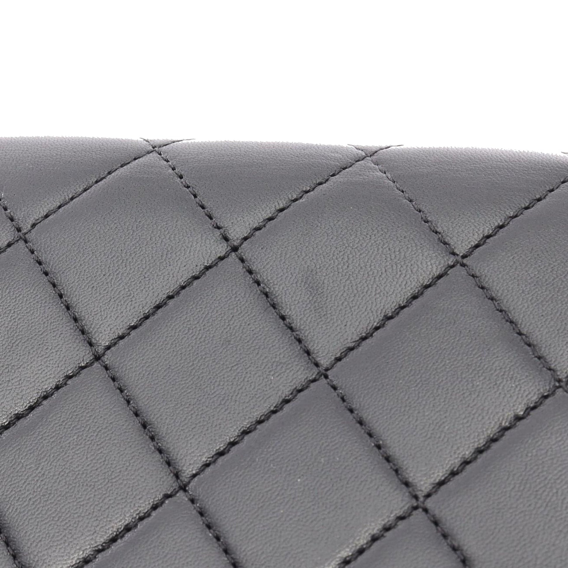 Chanel Quilted Lambskin Crystal Geometric CC Frame Flap