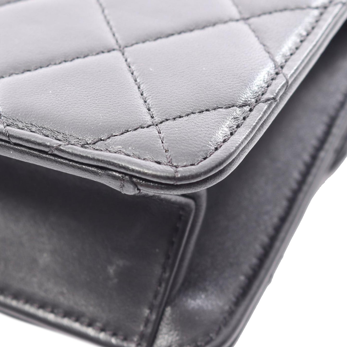 Chanel Quilted Lambskin Crystal Geometric CC Frame Flap
