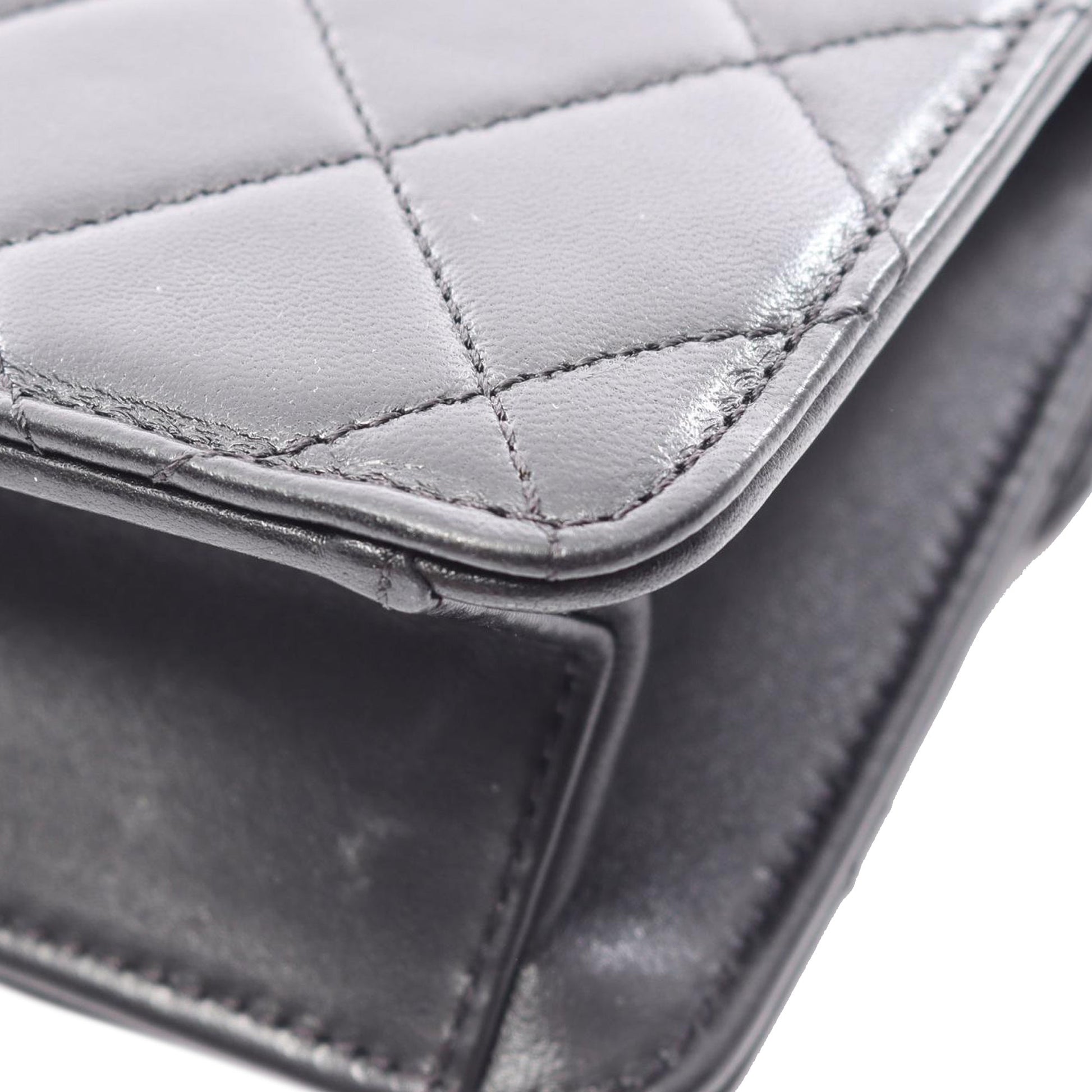 Chanel Quilted Lambskin Crystal Geometric CC Frame Flap