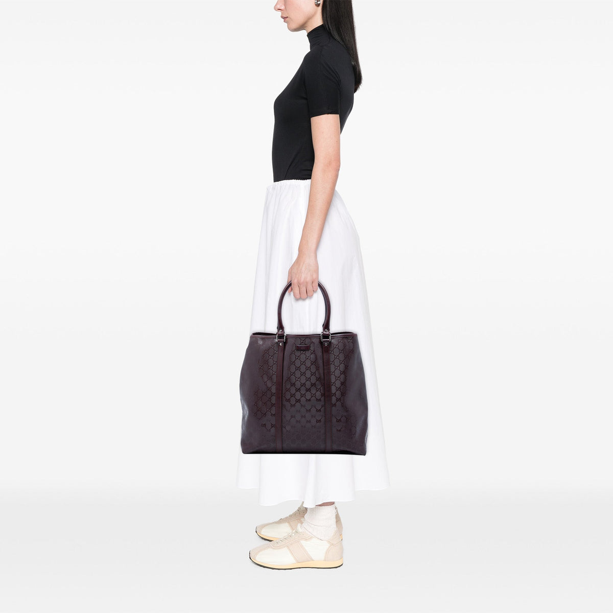 Gucci GG Imprime Joy Vertical Tote — Red