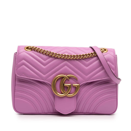 Gucci Large GG Marmont Matelasse Leather Shoulder Bag
