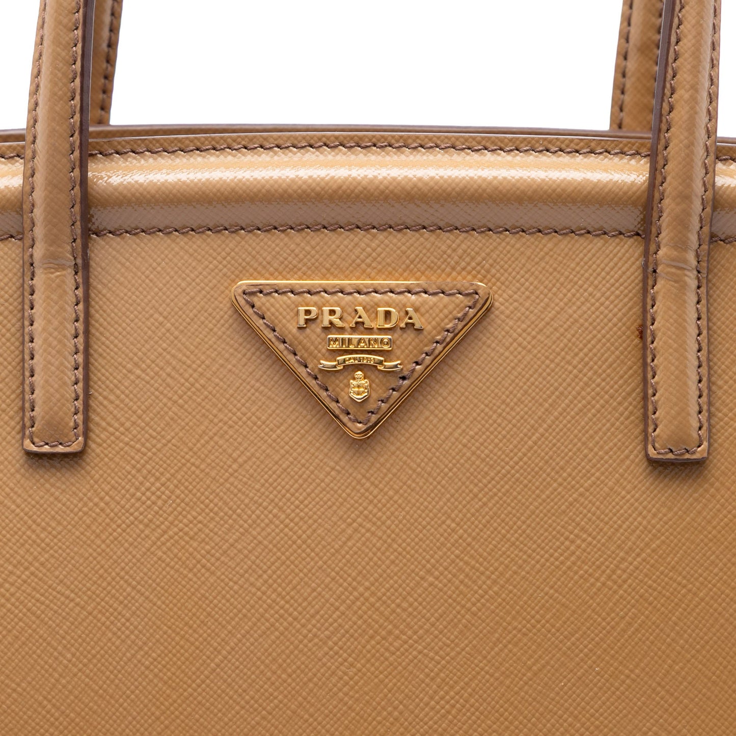 Prada Saffiano Vernice Parabole Satchel