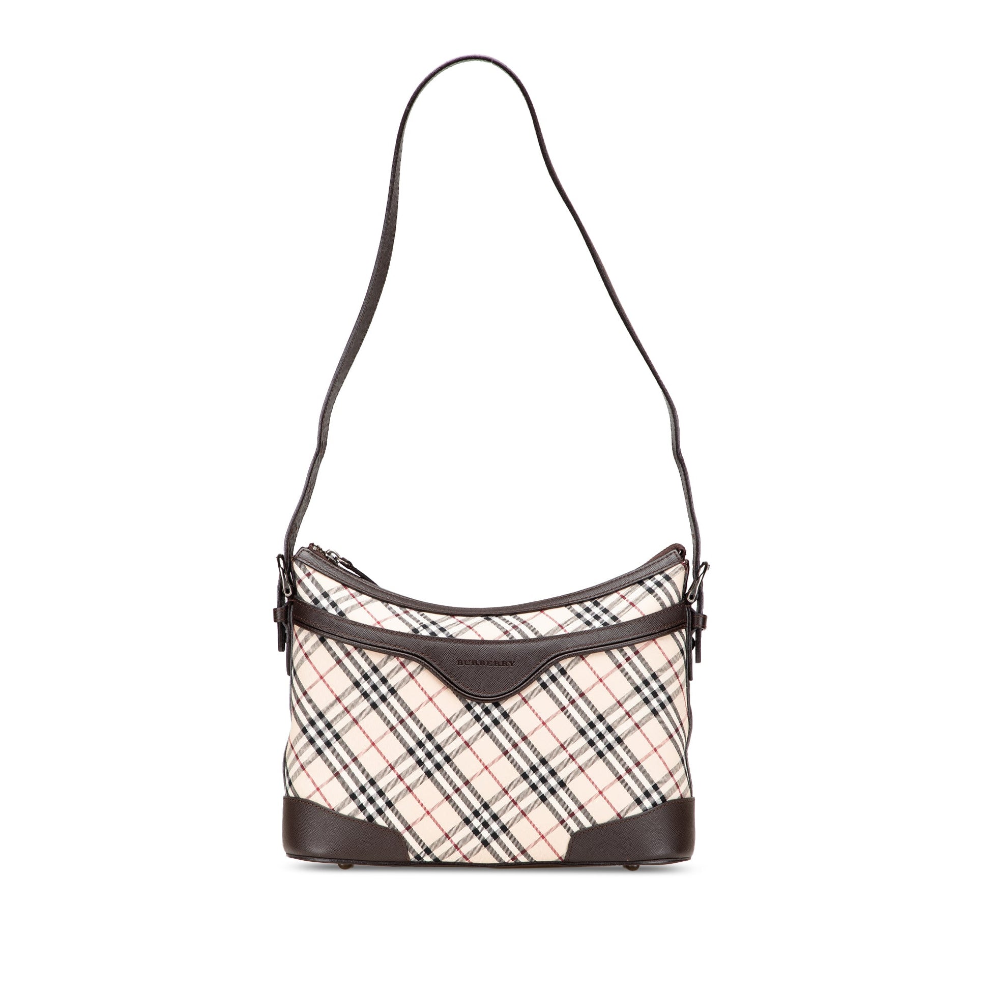 Burberry Nova Check Canvas Shoulder Bag