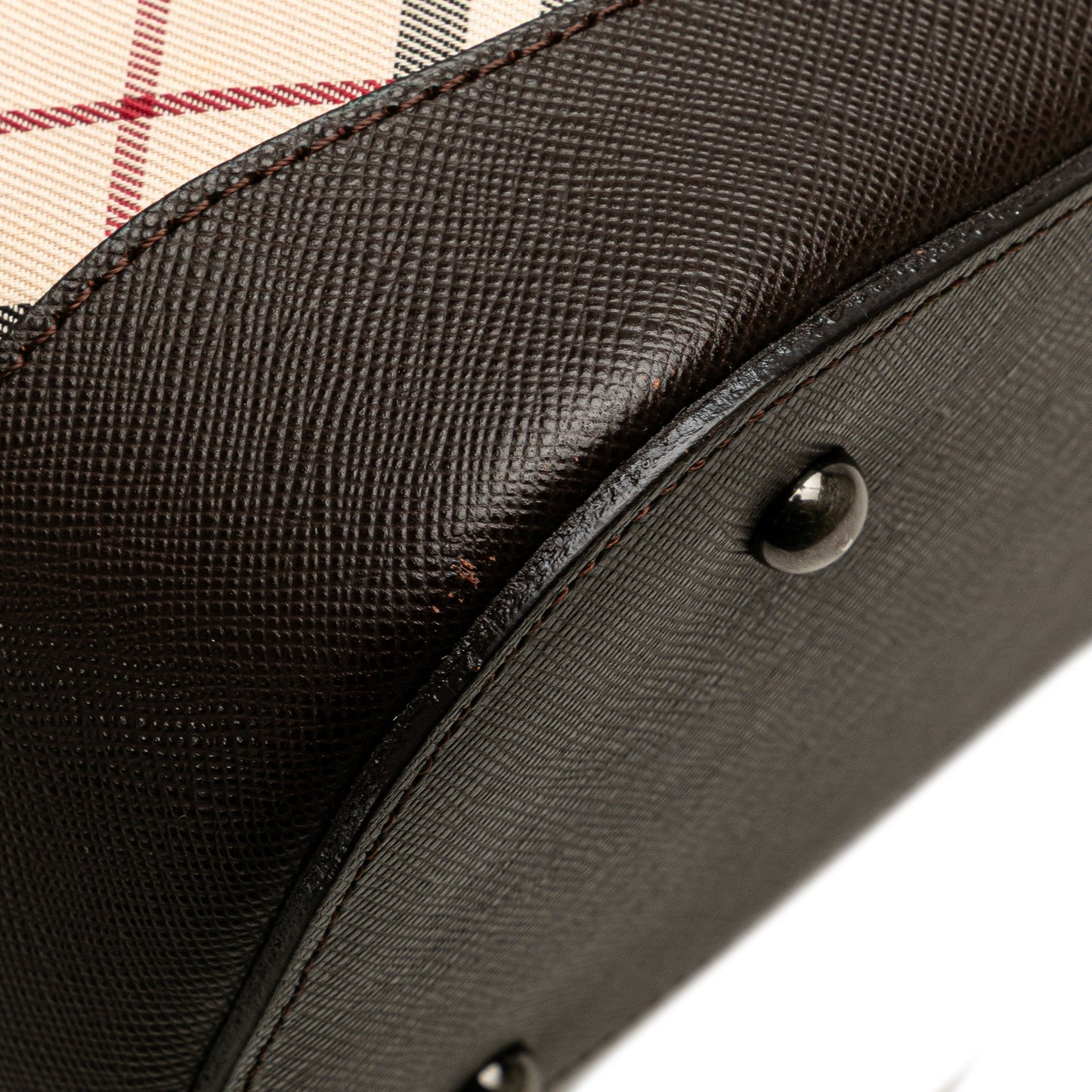 Burberry Nova Check Canvas Shoulder Bag