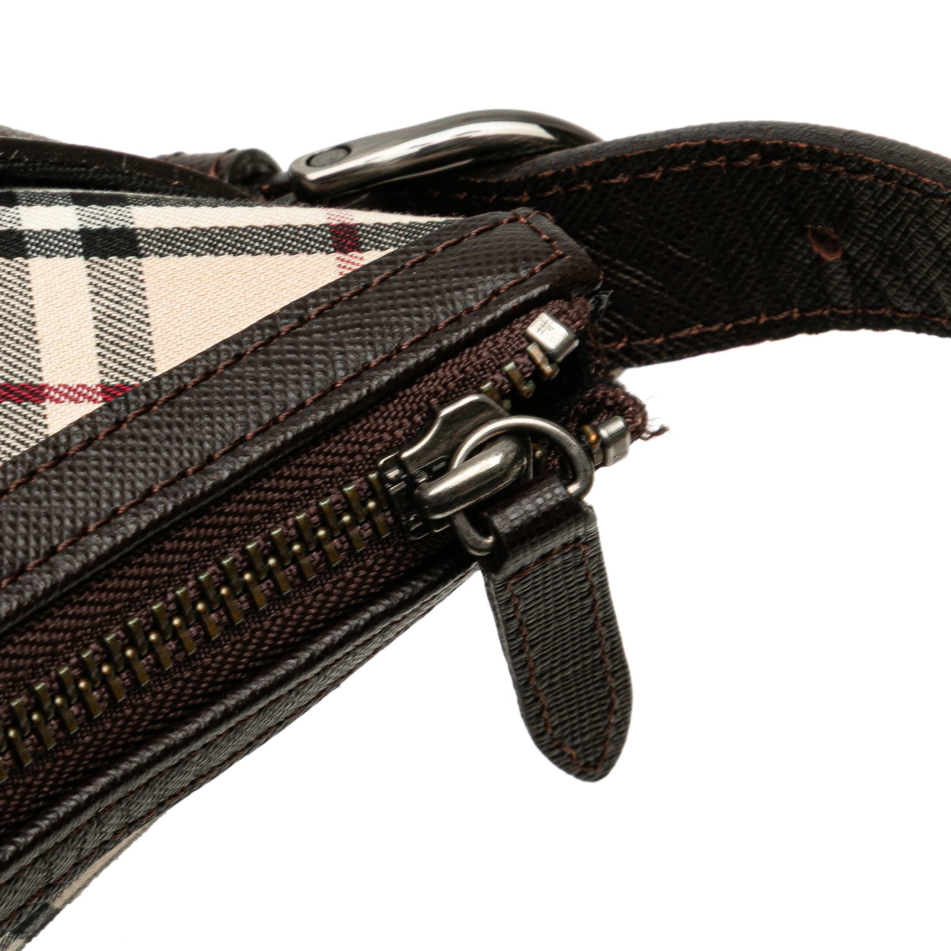 Burberry Nova Check Canvas Shoulder Bag