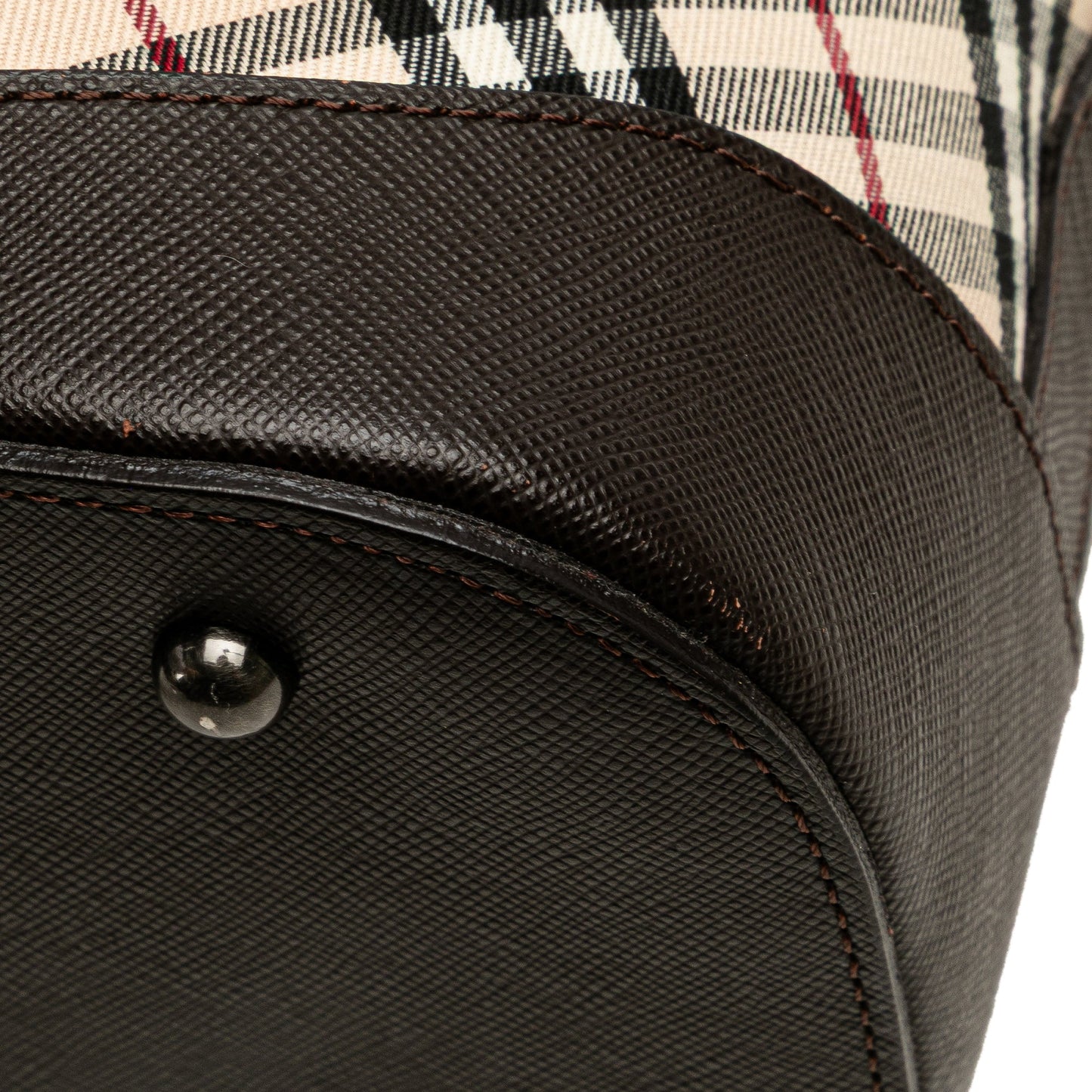 Burberry Nova Check Canvas Shoulder Bag