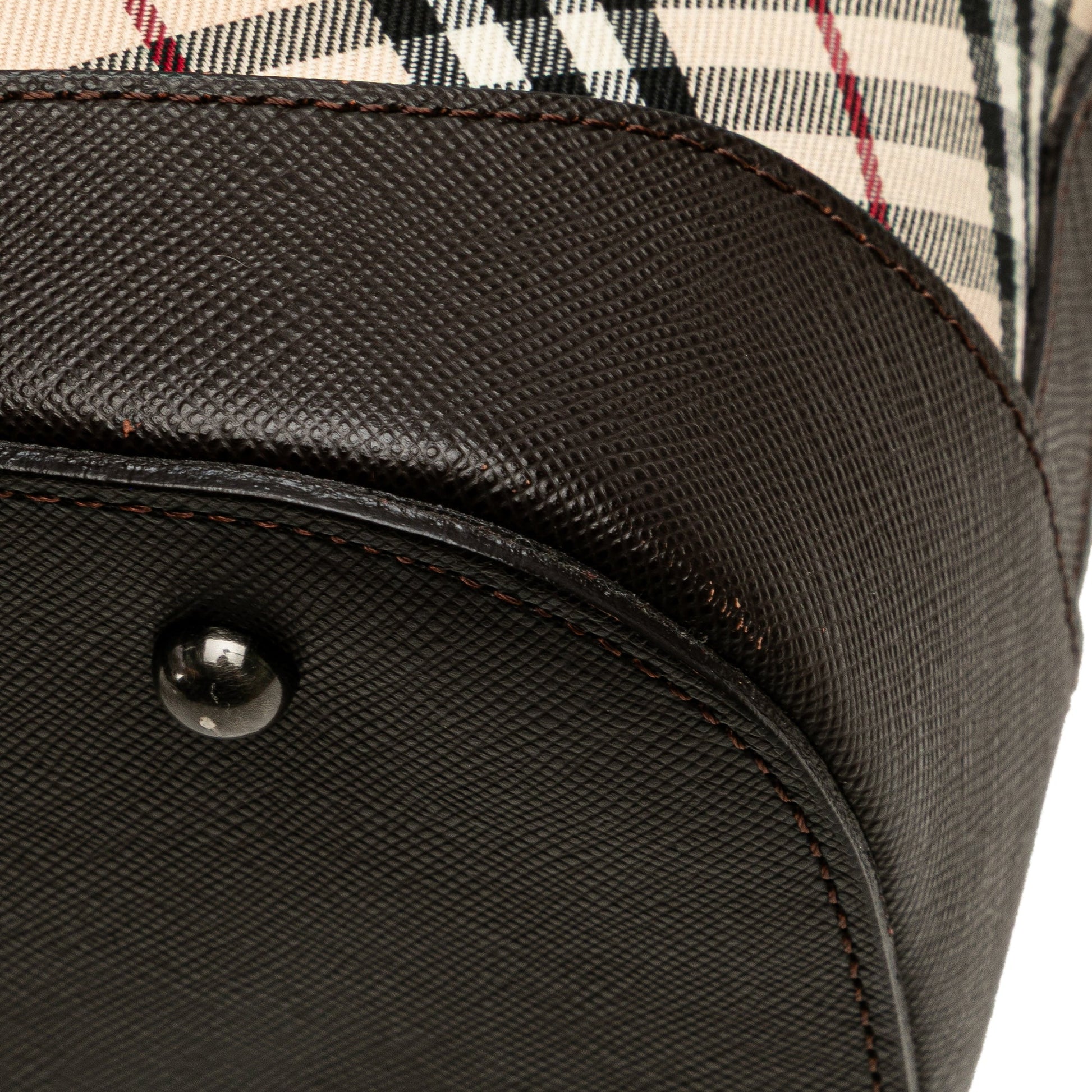 Burberry Nova Check Canvas Shoulder Bag