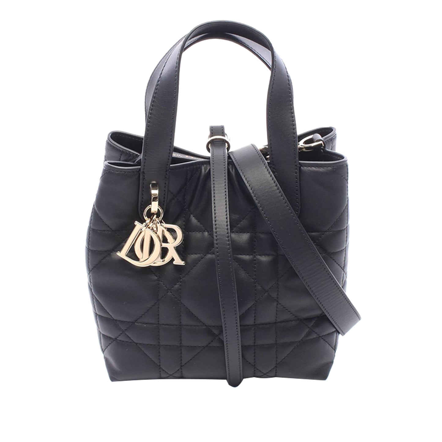 Dior Small Calfskin Macrocannage Toujours Vertical Handbag