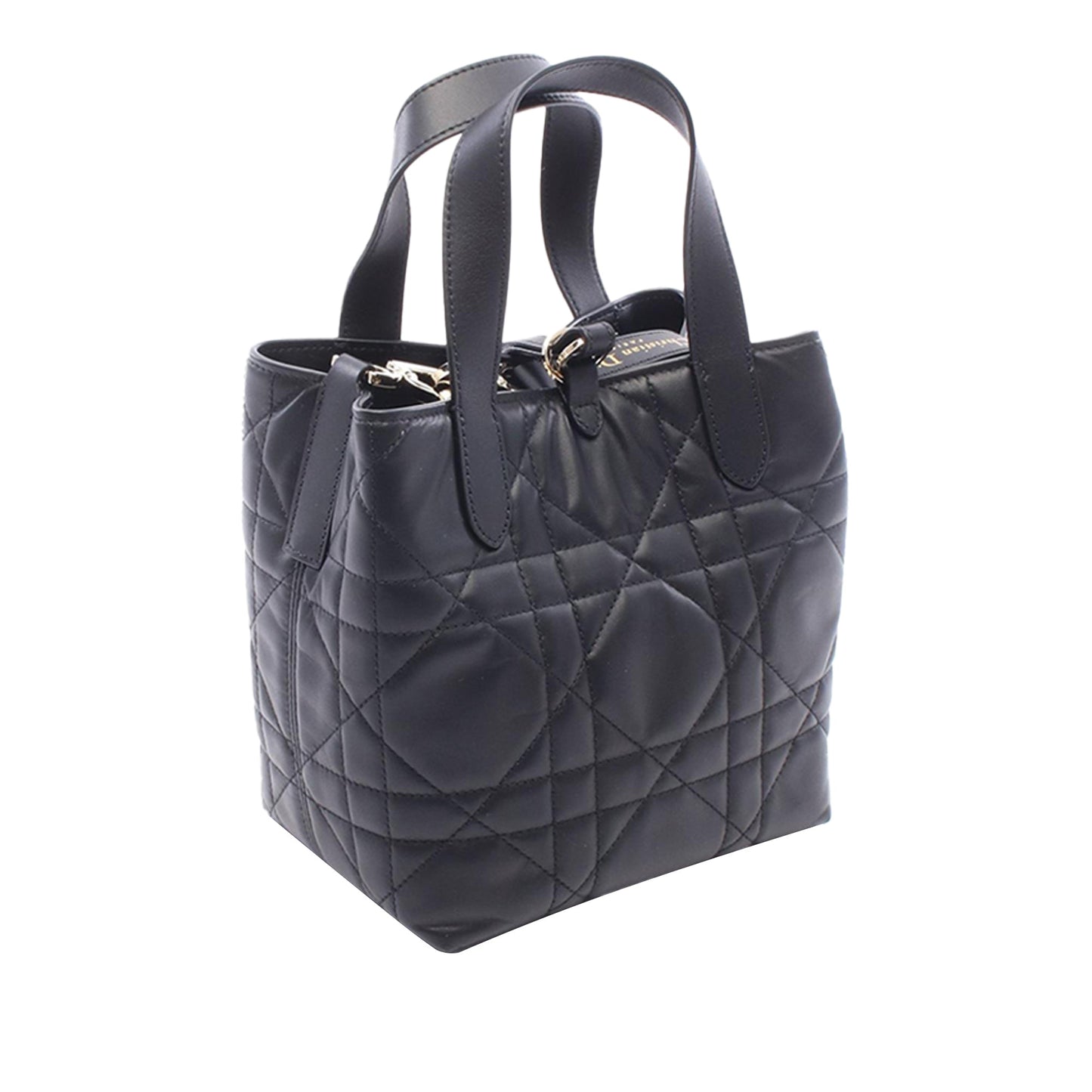 Dior Small Calfskin Macrocannage Toujours Vertical Handbag