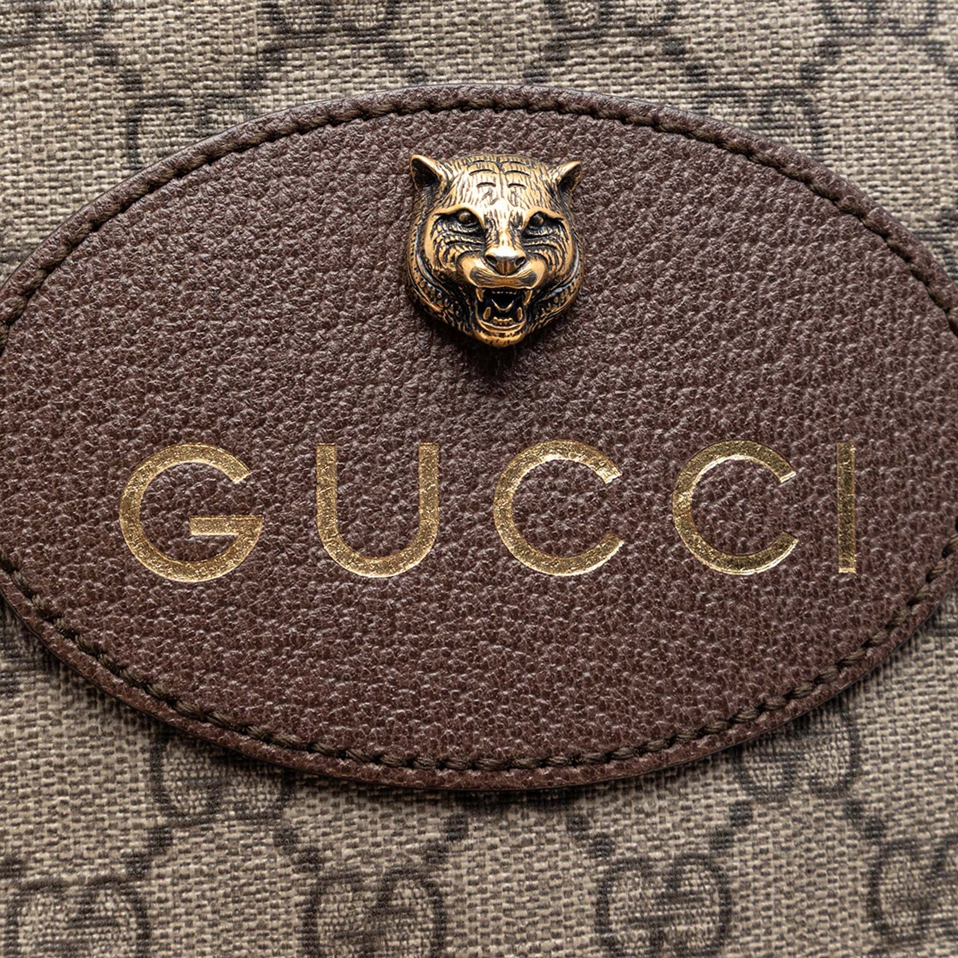 Gucci GG Supreme Neo Vintage Drawstring Bucket Bag