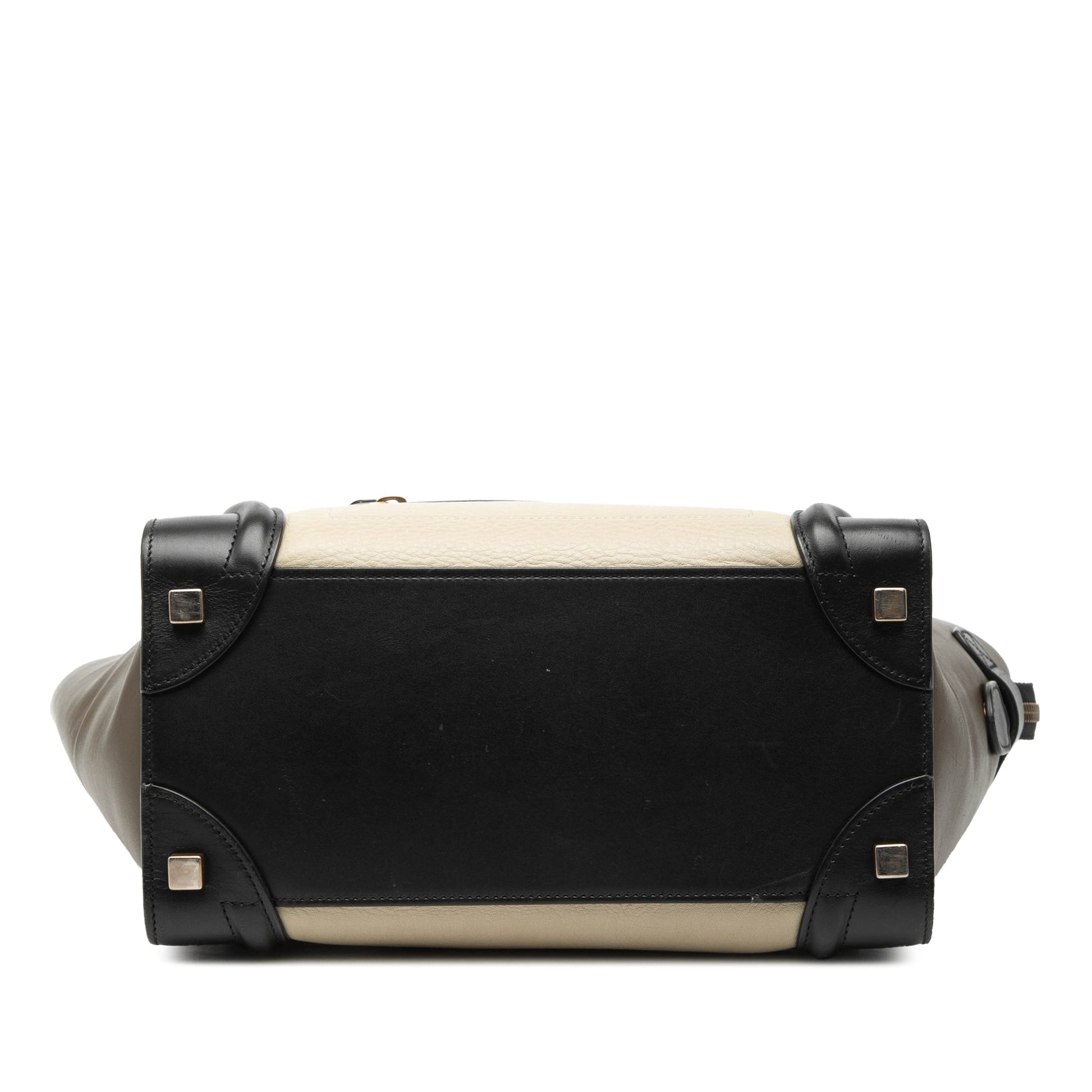 Celine Micro Tricolor Leather Luggage Tote