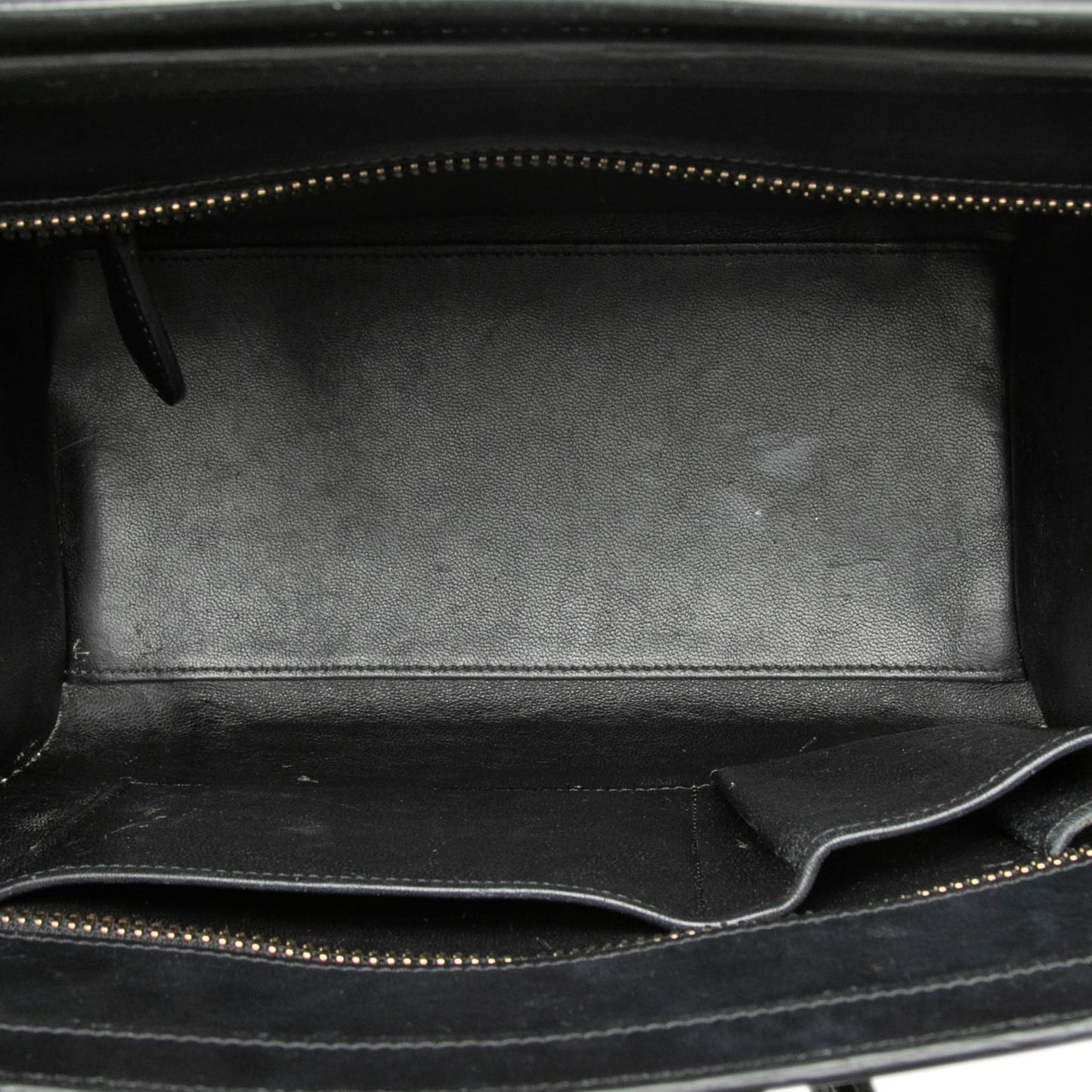 Celine Micro Tricolor Leather Luggage Tote