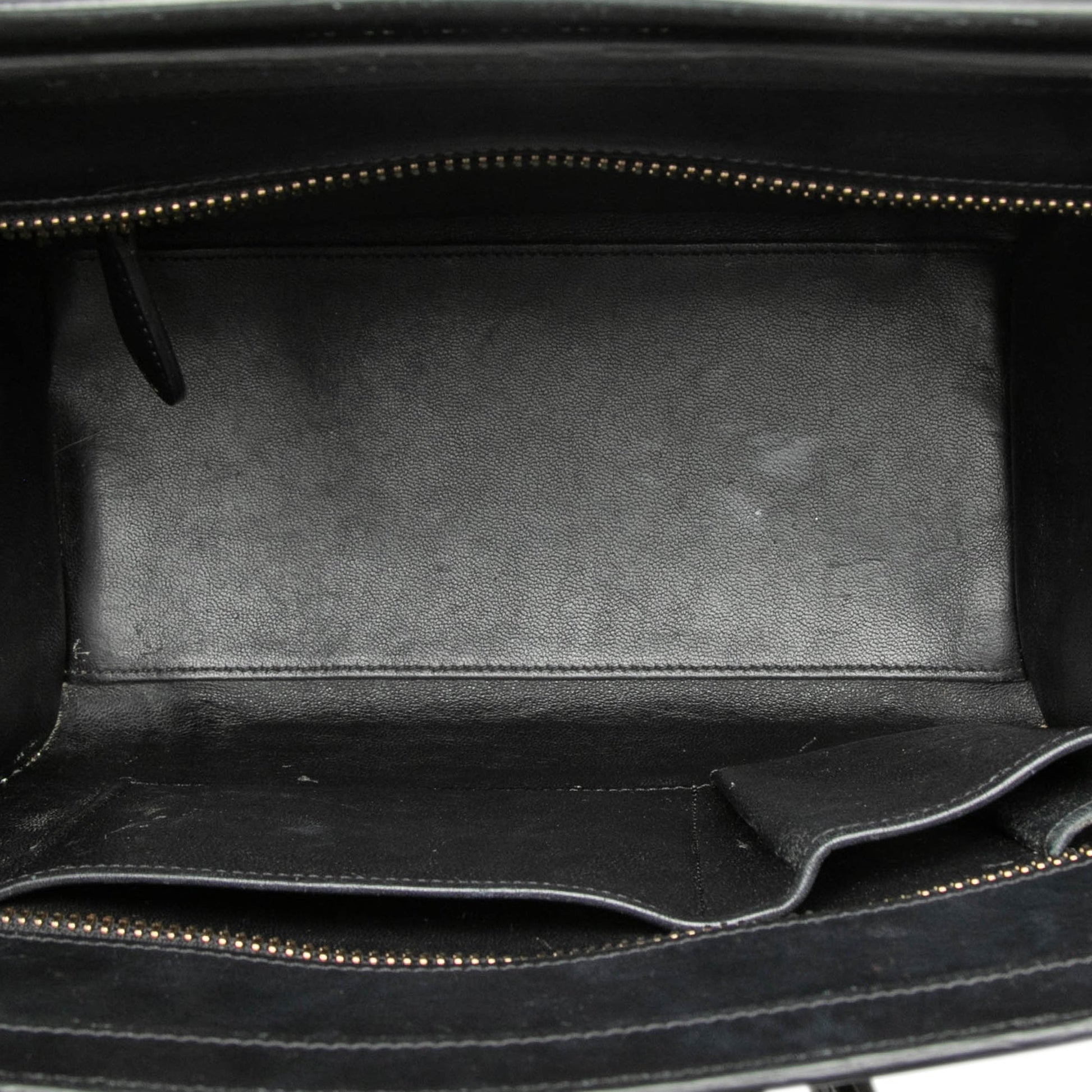 Celine Micro Tricolor Leather Luggage Tote