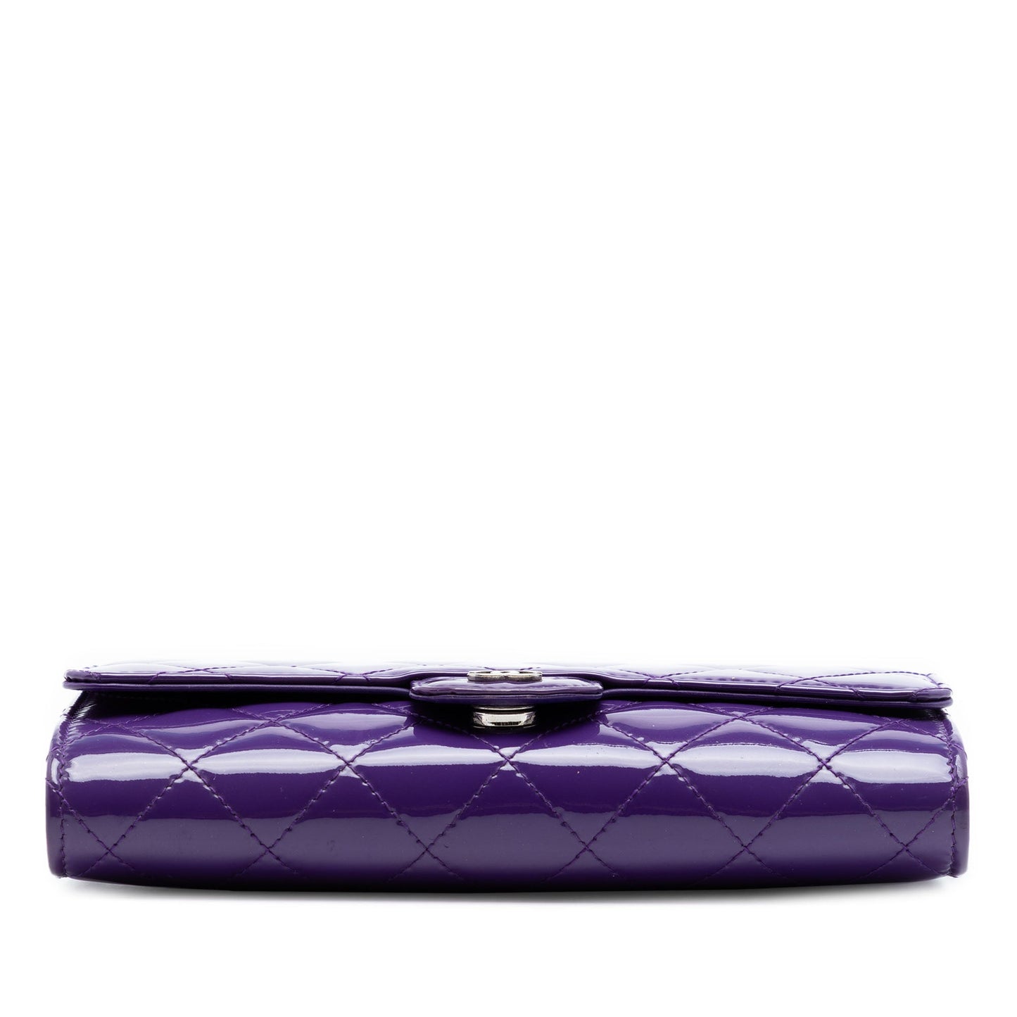Chanel CC Quilted Patent Wallet On Chain