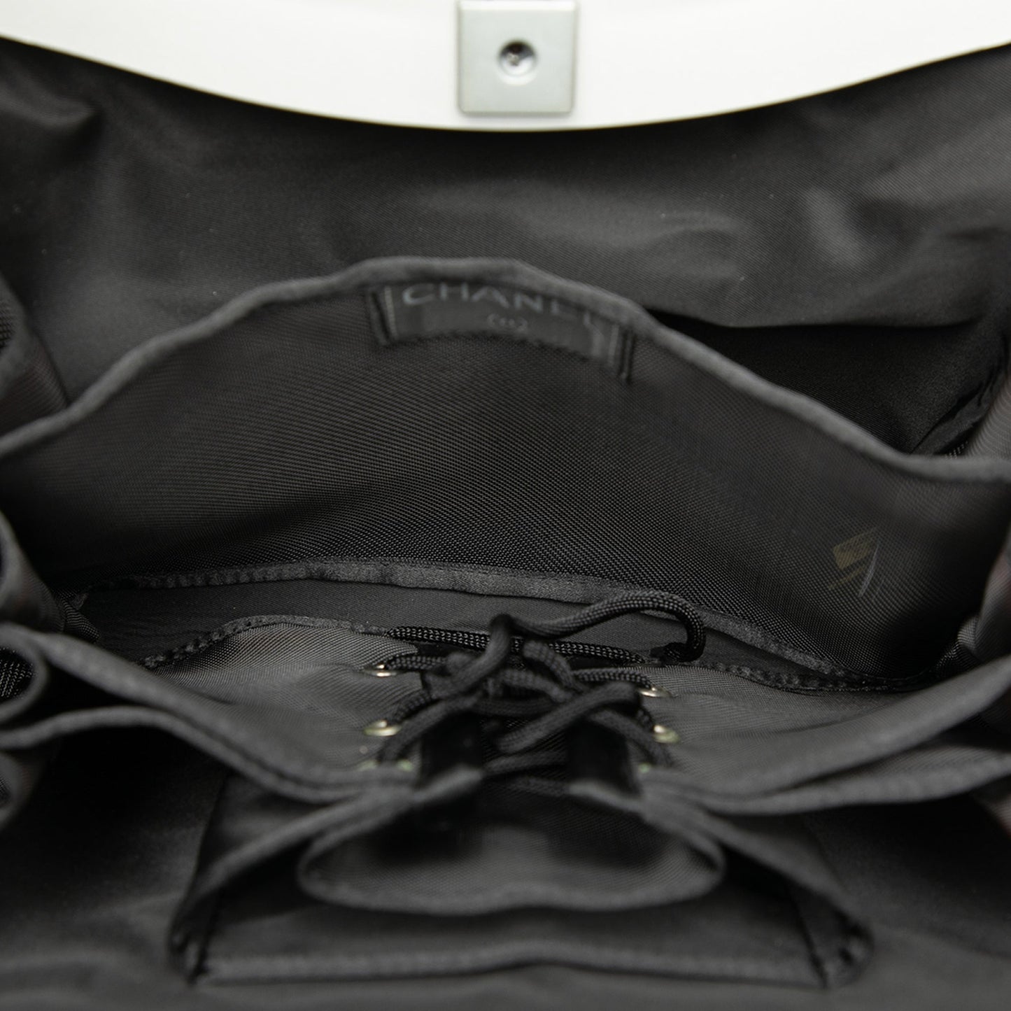 Chanel Printed Canvas Millennium 2005 Hard Case Hip Bag