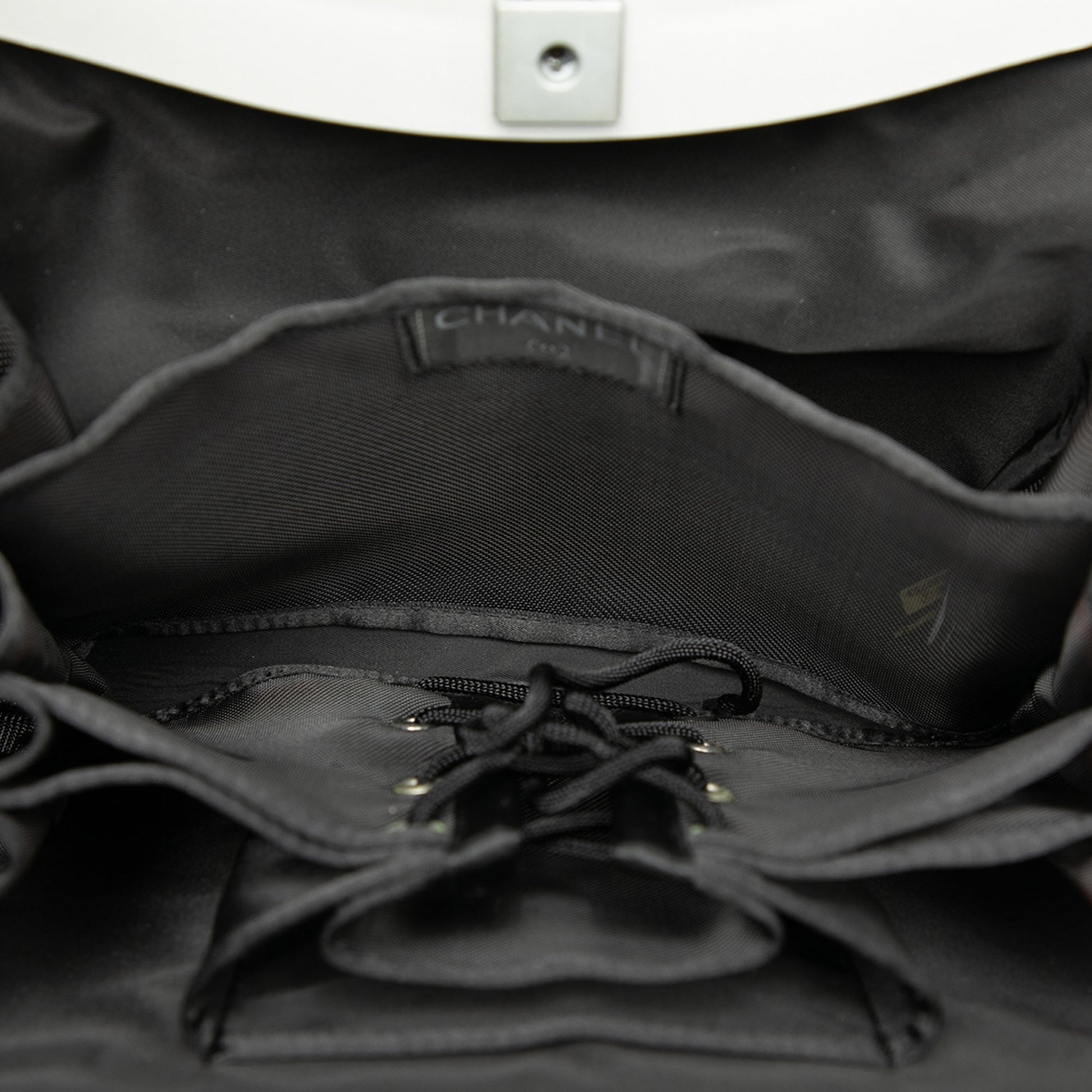 Chanel Printed Canvas Millennium 2005 Hard Case Hip Bag