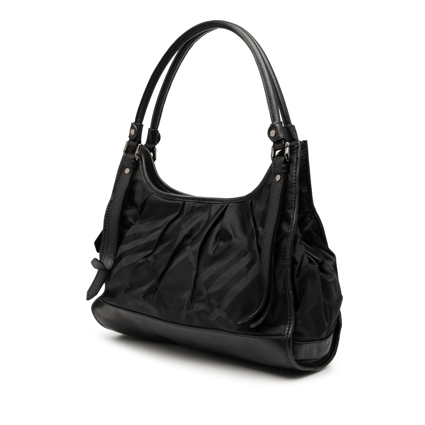 Burberry Tonal Check Nylon Shoulder Bag