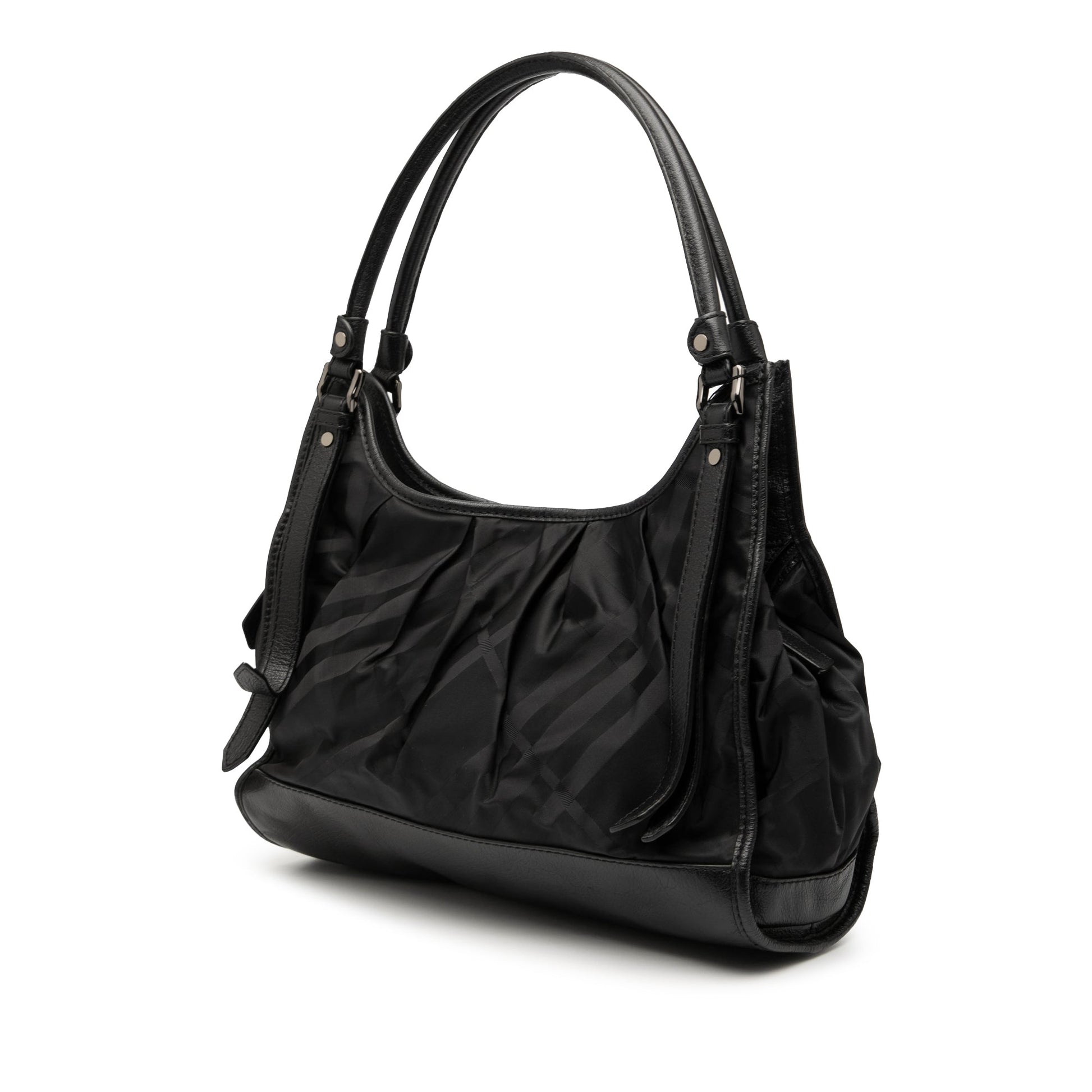Burberry Tonal Check Nylon Shoulder Bag