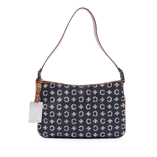 Celine C Macadam Denim Shoulder Bag