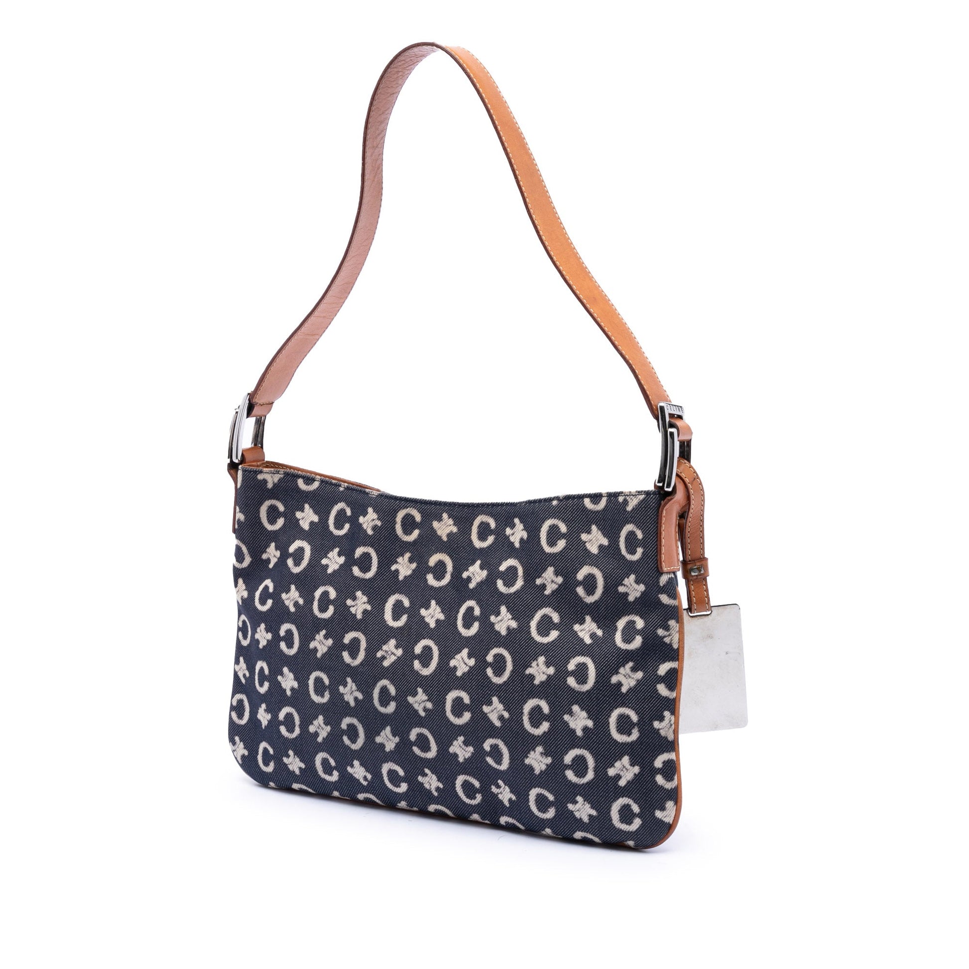 Celine C Macadam Denim Shoulder Bag