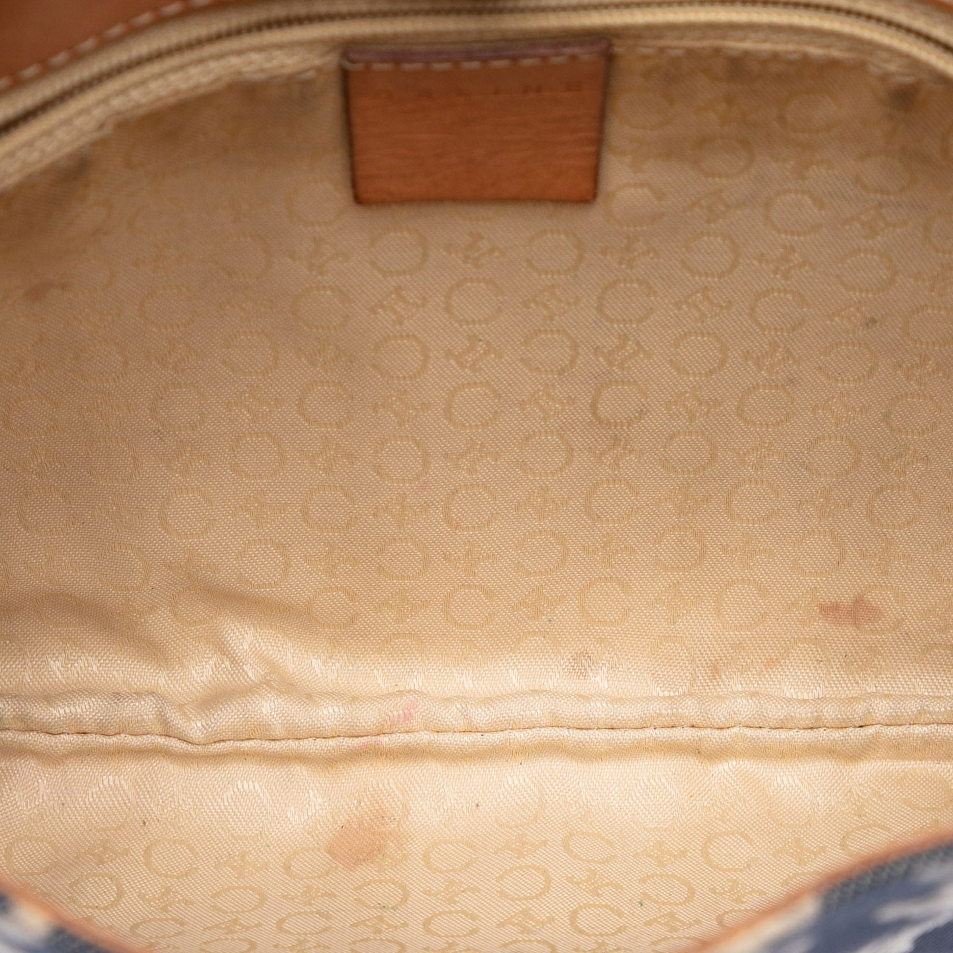 Celine C Macadam Denim Shoulder Bag