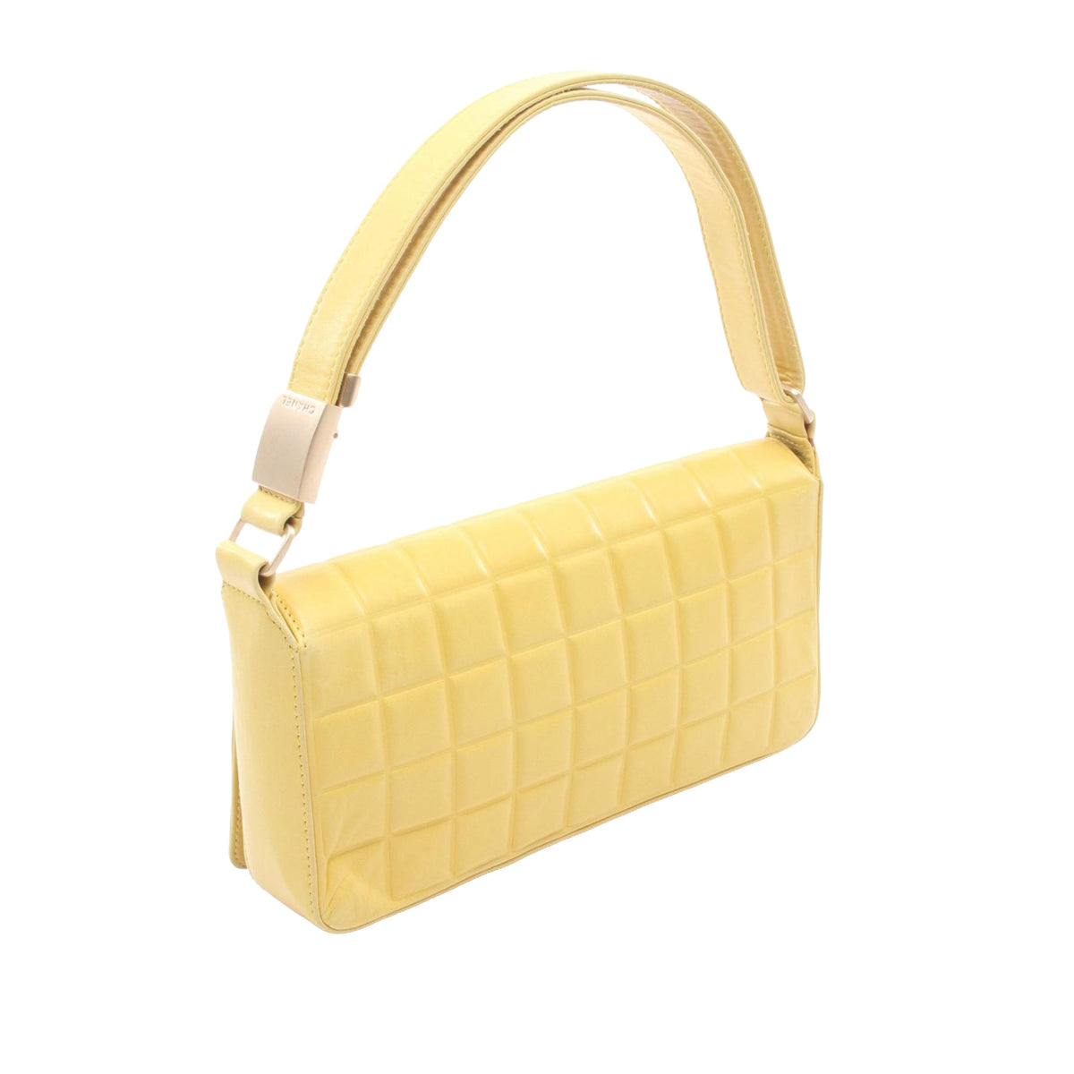 Chanel CC Choco Bar Flap East West — Yellow