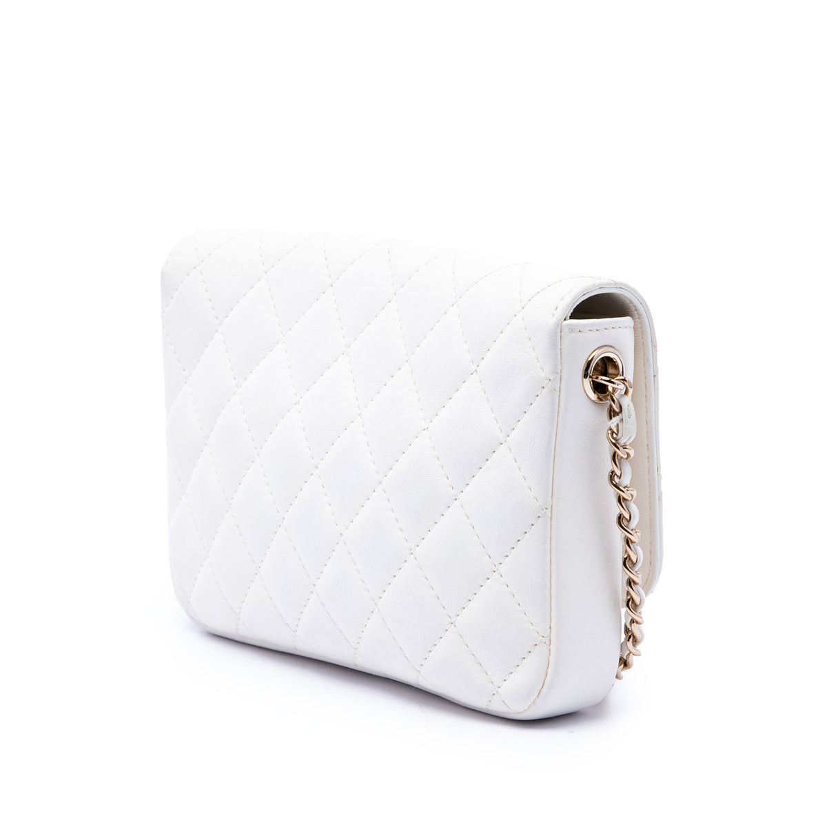 Chanel CC Quilted Lambskin Side Packs Flap