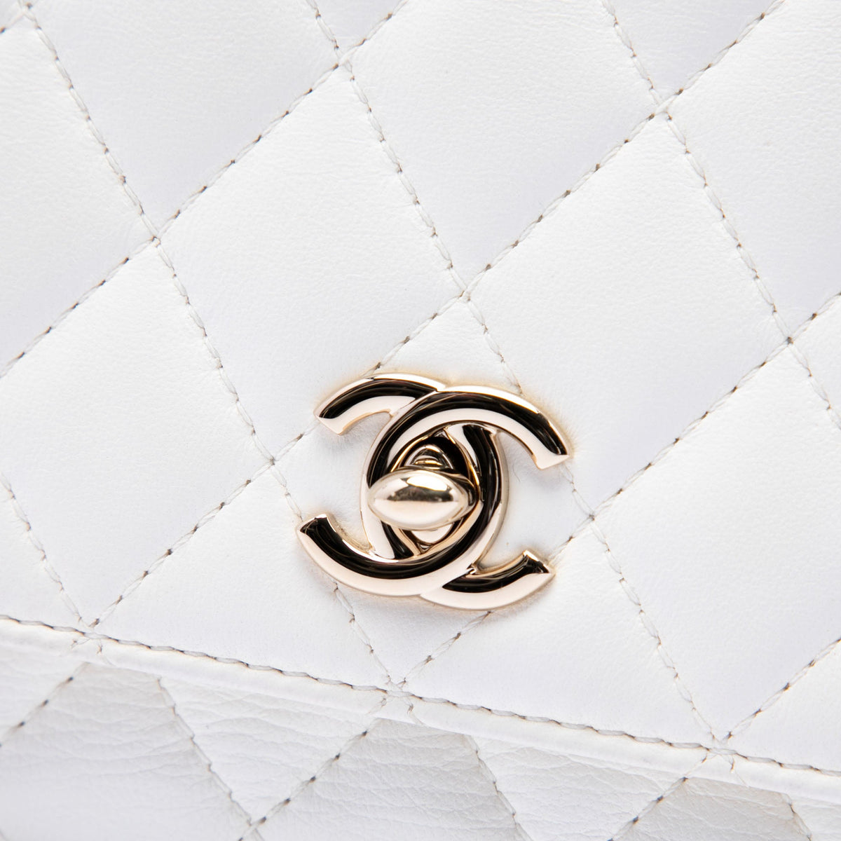 Chanel CC Quilted Lambskin Side Packs Flap