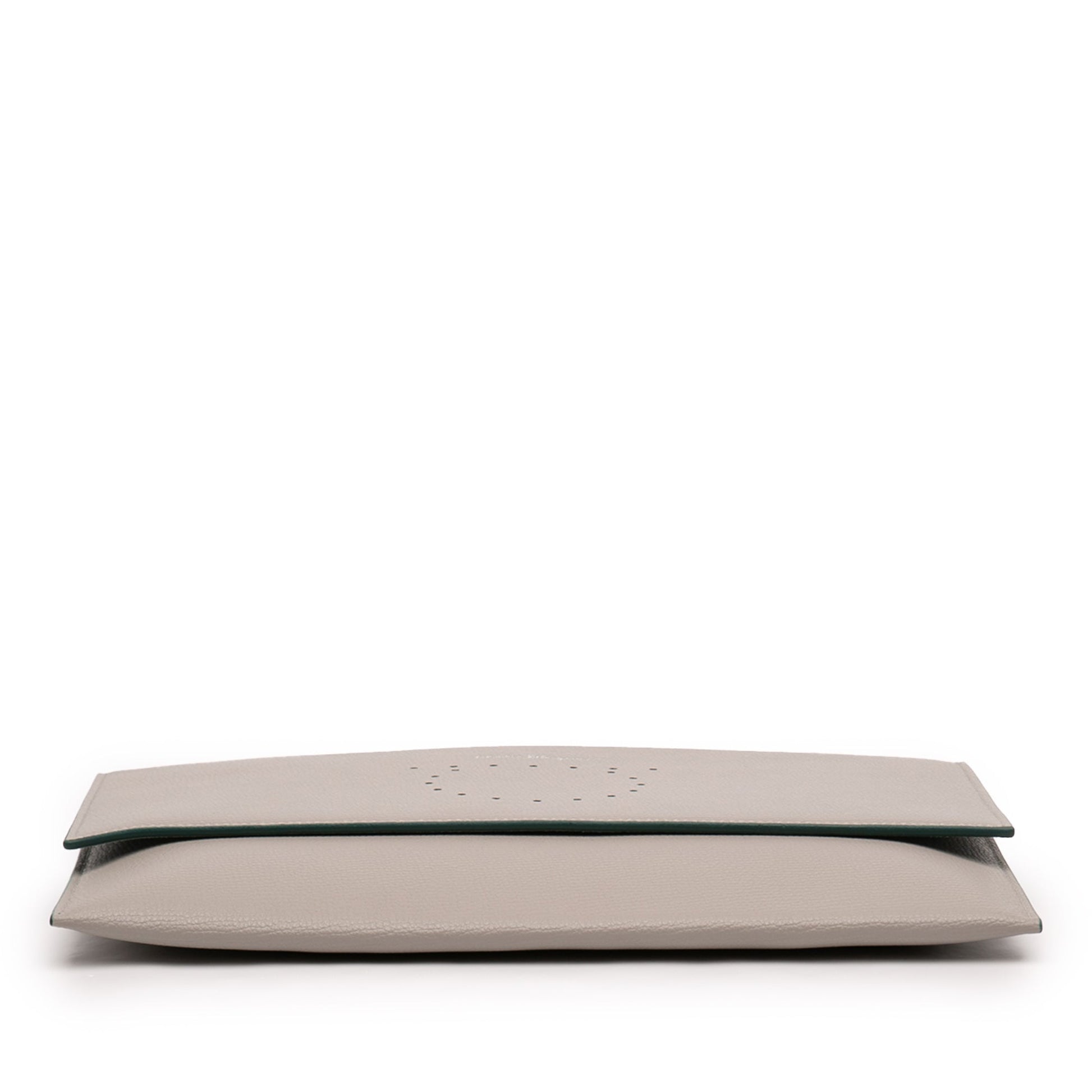 Leather Gancini Clutch