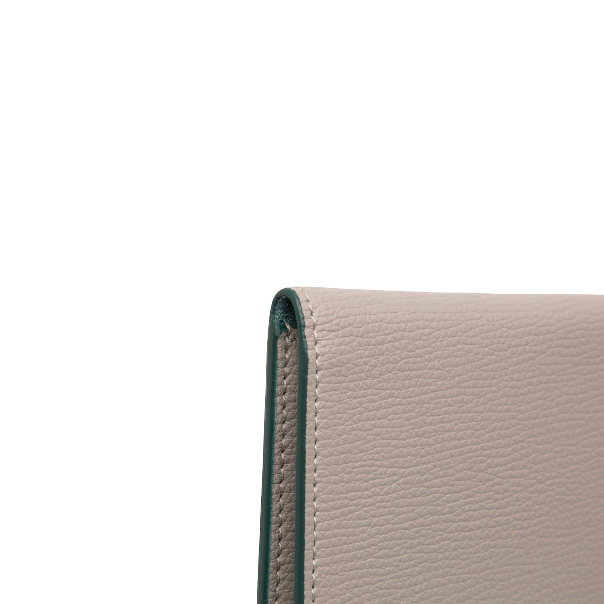 Leather Gancini Clutch