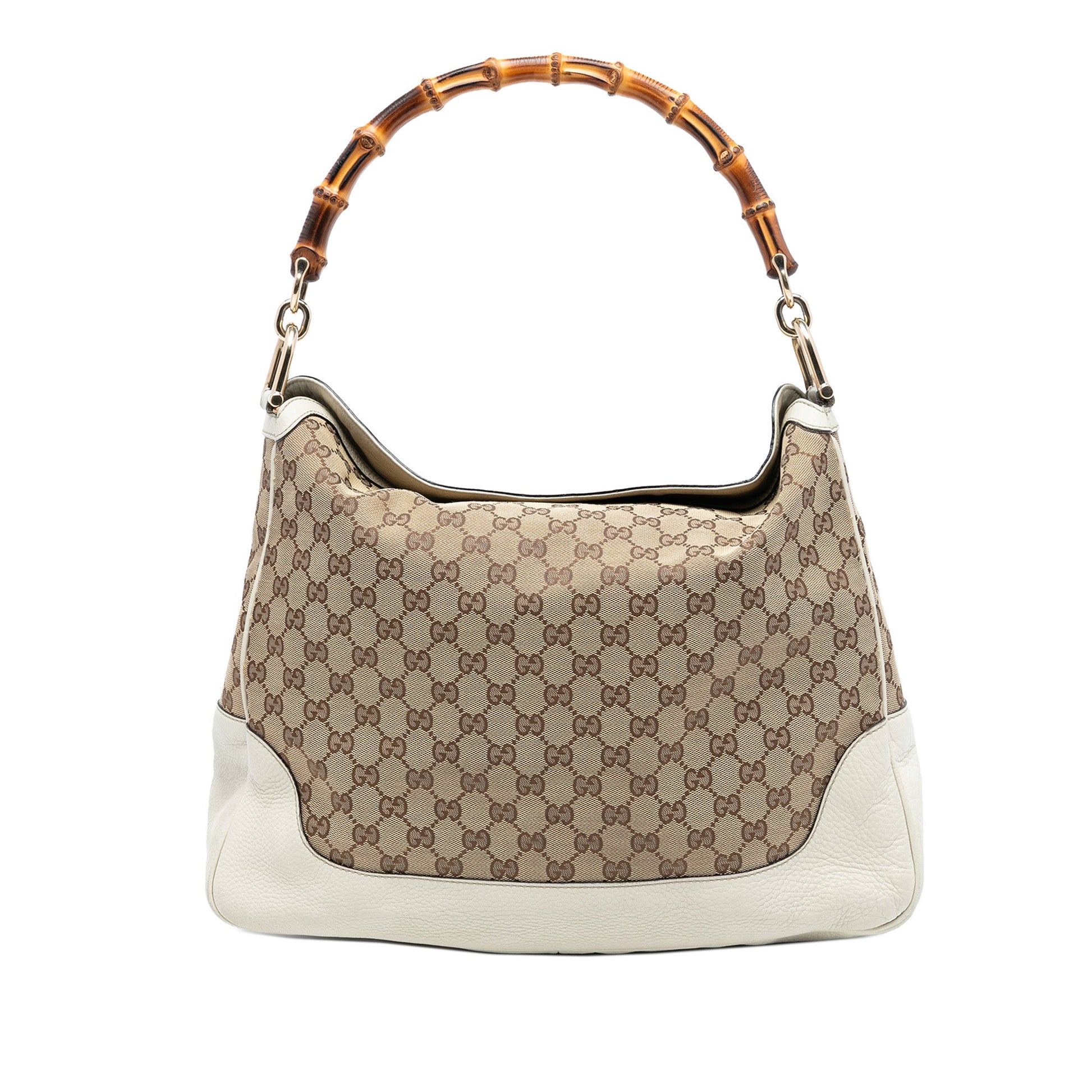 Gucci GG Canvas Bamboo Diana Satchel