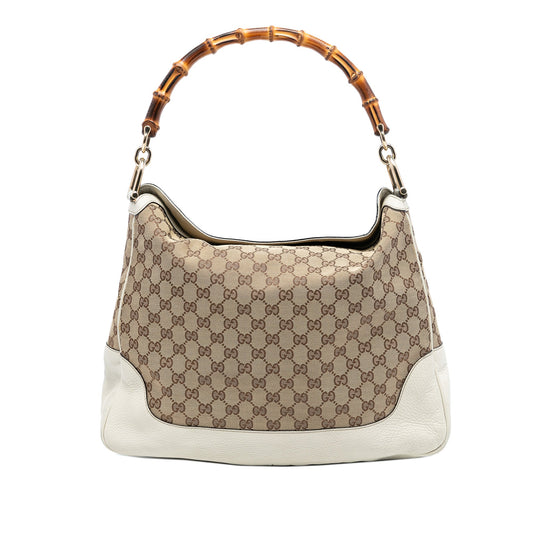 Gucci GG Canvas Bamboo Diana Satchel
