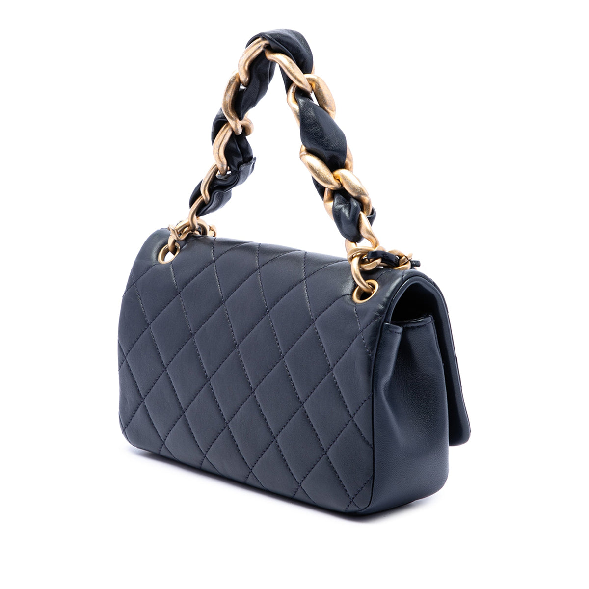 Chanel Quilted Lambskin Chain is More Flap — Black