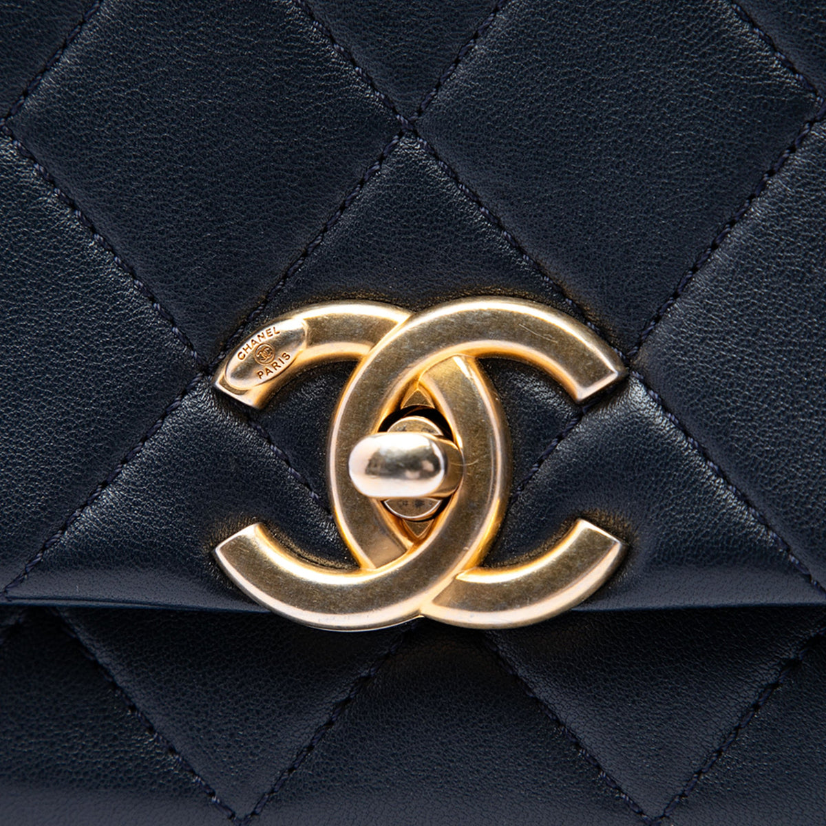 Chanel Quilted Lambskin Chain is More Flap — Black