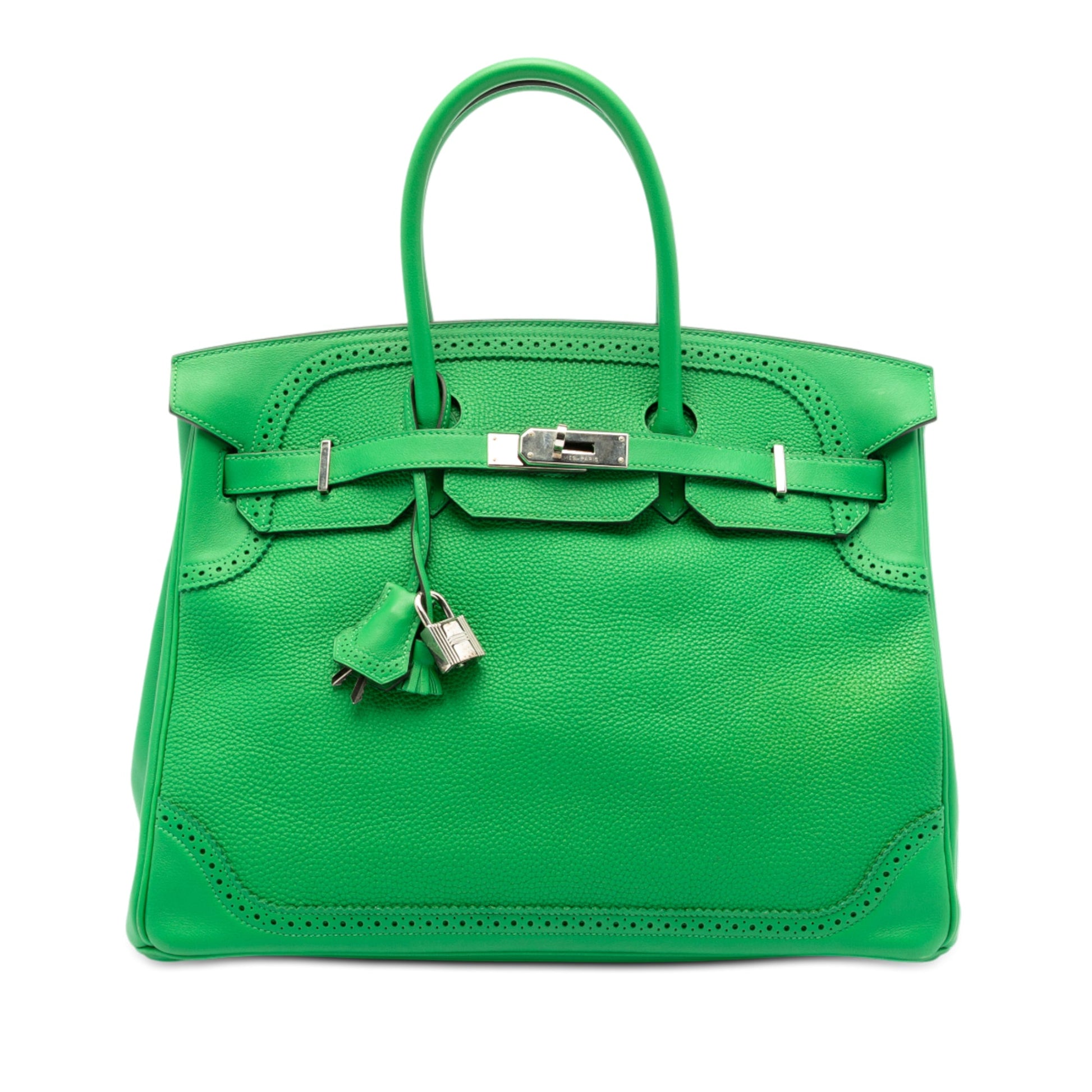 Hermès Togo and Swift Ghillies Birkin Retourne 35