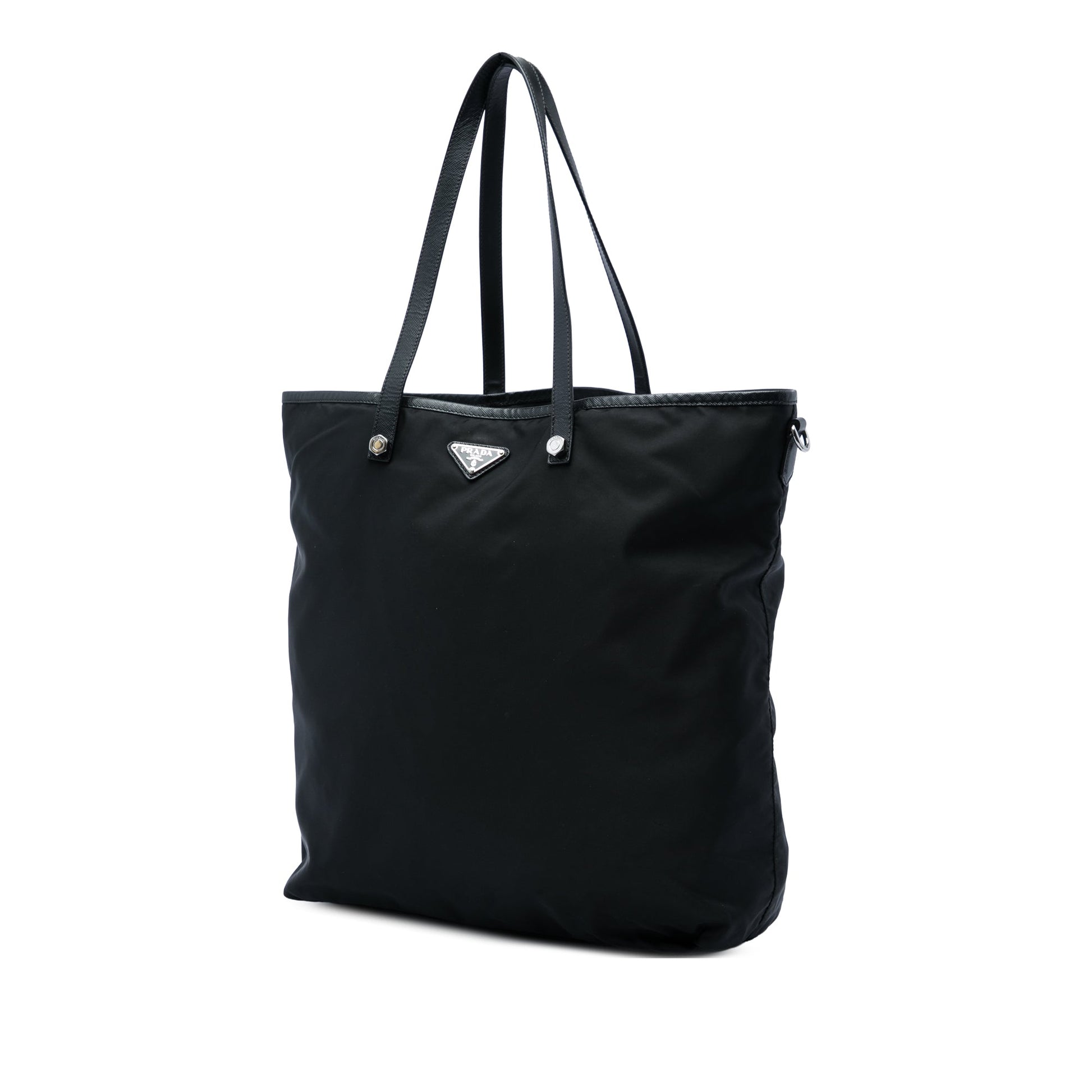 Prada Saffiano Trimmed Tessuto Fashion Doll Tote