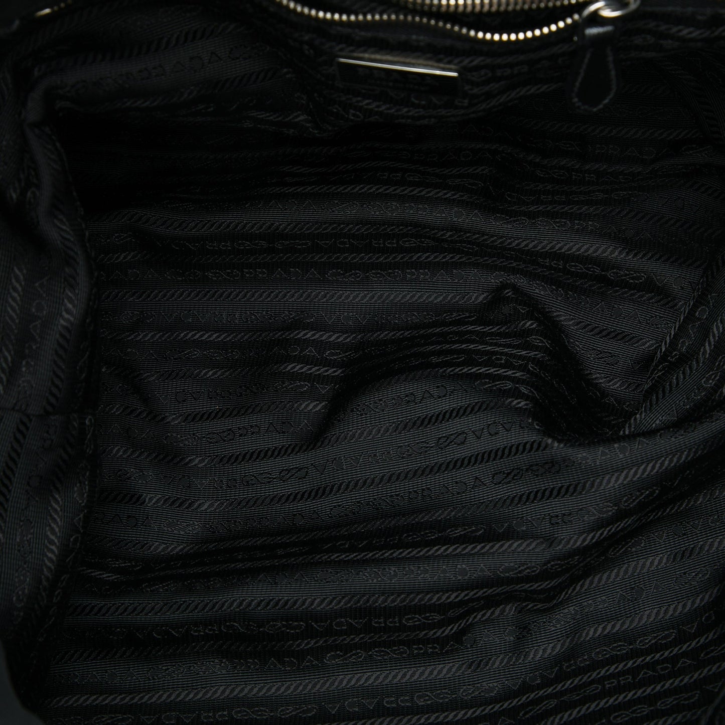 Prada Saffiano Trimmed Tessuto Fashion Doll Tote