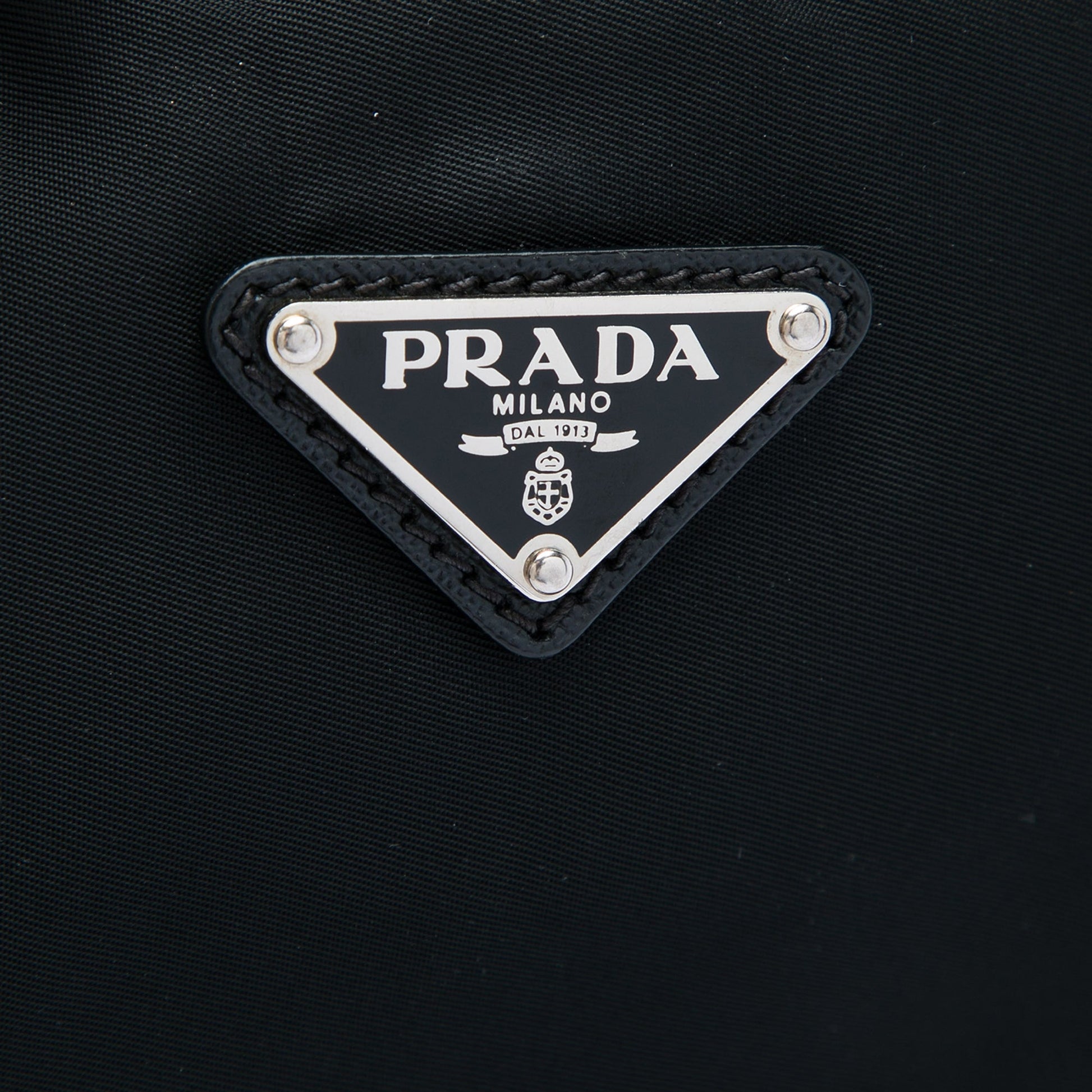 Prada Saffiano Trimmed Tessuto Fashion Doll Tote