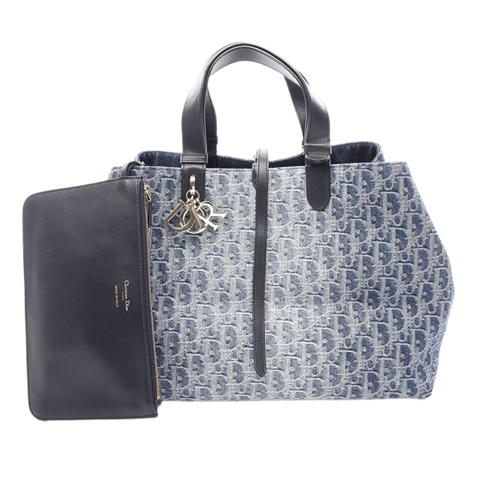 Dior Large Oblique Denim Toujours Tote
