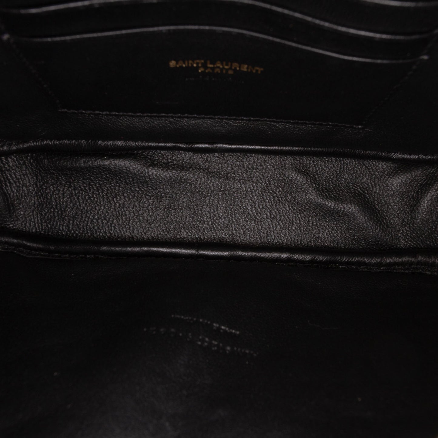 Saint Laurent Mini Grain de Poudre Chevron Monogram Lou Camera Bag