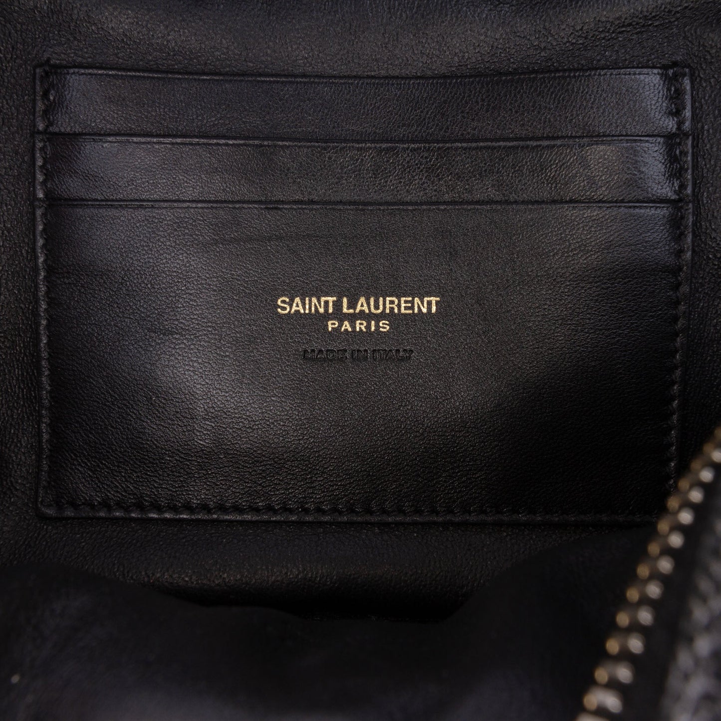 Saint Laurent Mini Grain de Poudre Chevron Monogram Lou Camera Bag